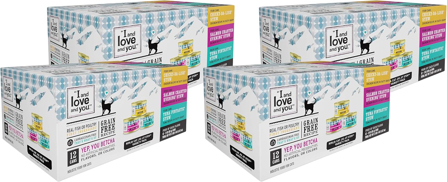 I AND LOVE AND YOU, Cat Food Variety, 3 Ounce, 12 Pack