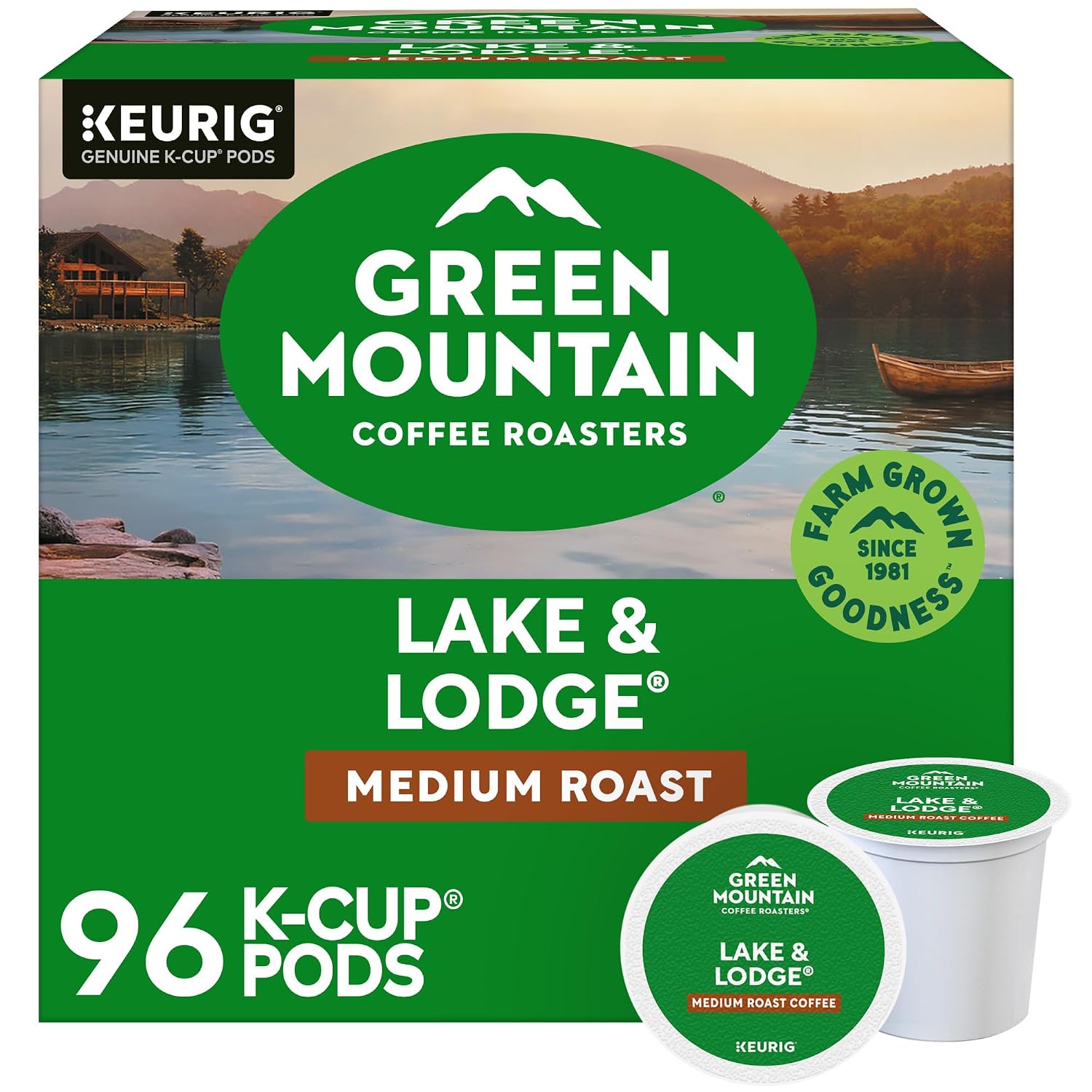 Green Mountain Coffee Nantucket Blend Keurig Single-Serve K-Cup Pods, Medium Roast Coffee, 96 Count