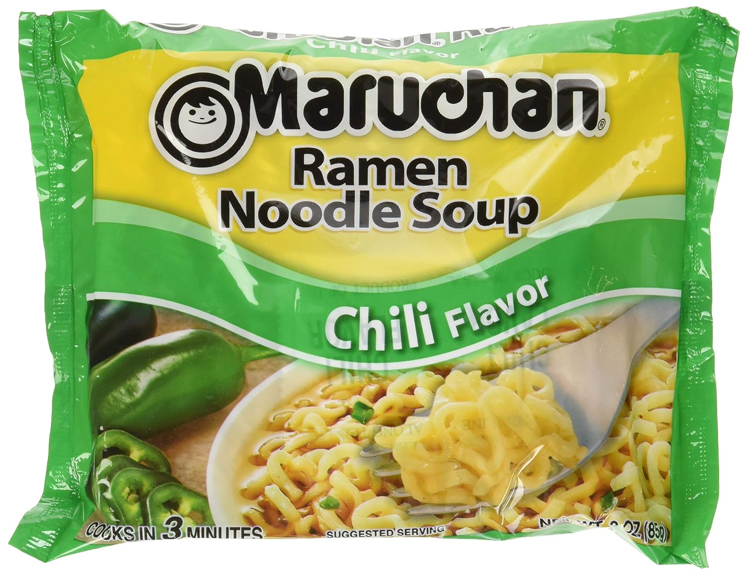 Maruchan Ramen Noodle Soup, Pork Flavor – Japanese-Style Instant Noodles, Quick & Easy Meal for Kids, Students & Busy Families – 3 Oz. (24 Pack)