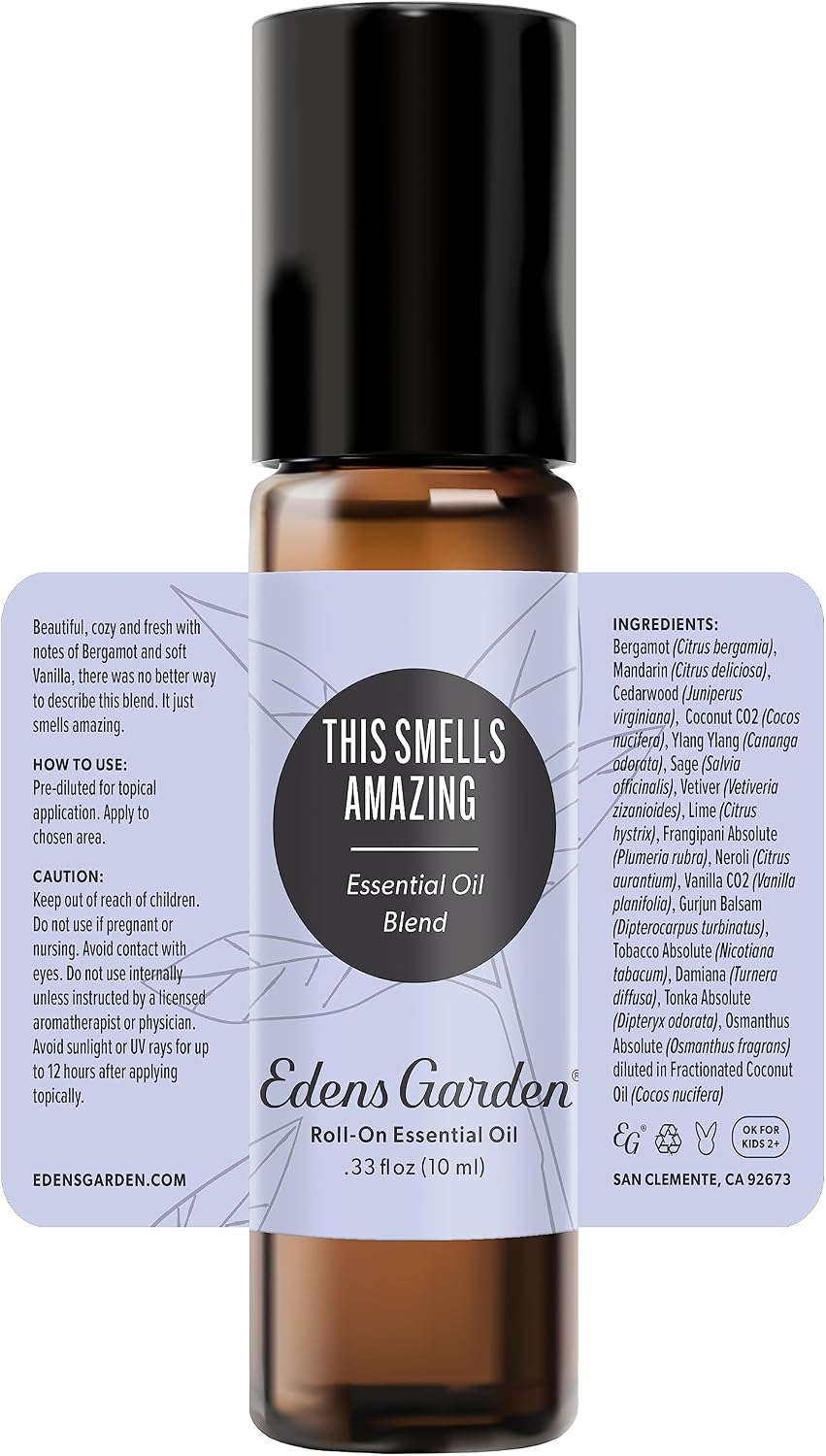 Edens Garden Beach House 100% Pure Essential Oil Blend Roll-On (.33 fl oz)