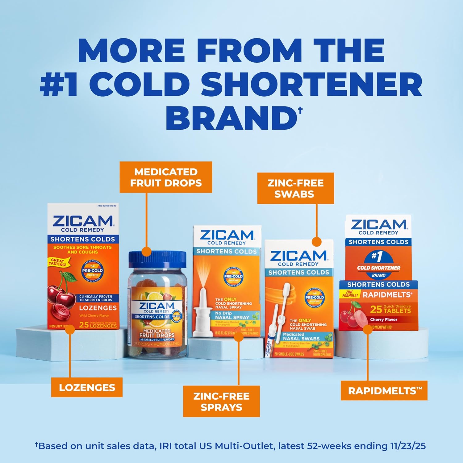 Zicam Cold Remedy RapidMelts, Citrus, 25 Count