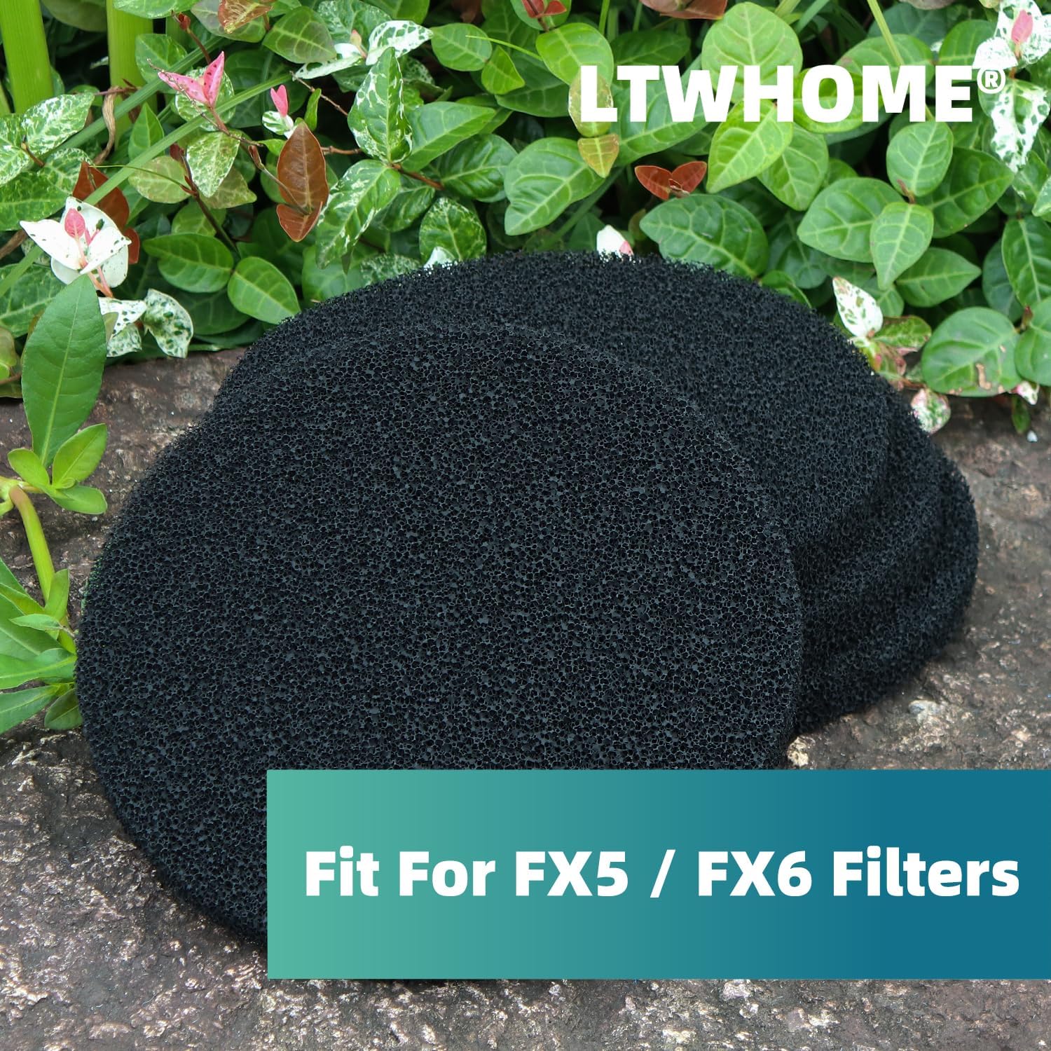 Activated Carbon impregnated Filter Pads Suitable Fit for Fluval FX5 / FX6 Filters(Pack of 6)