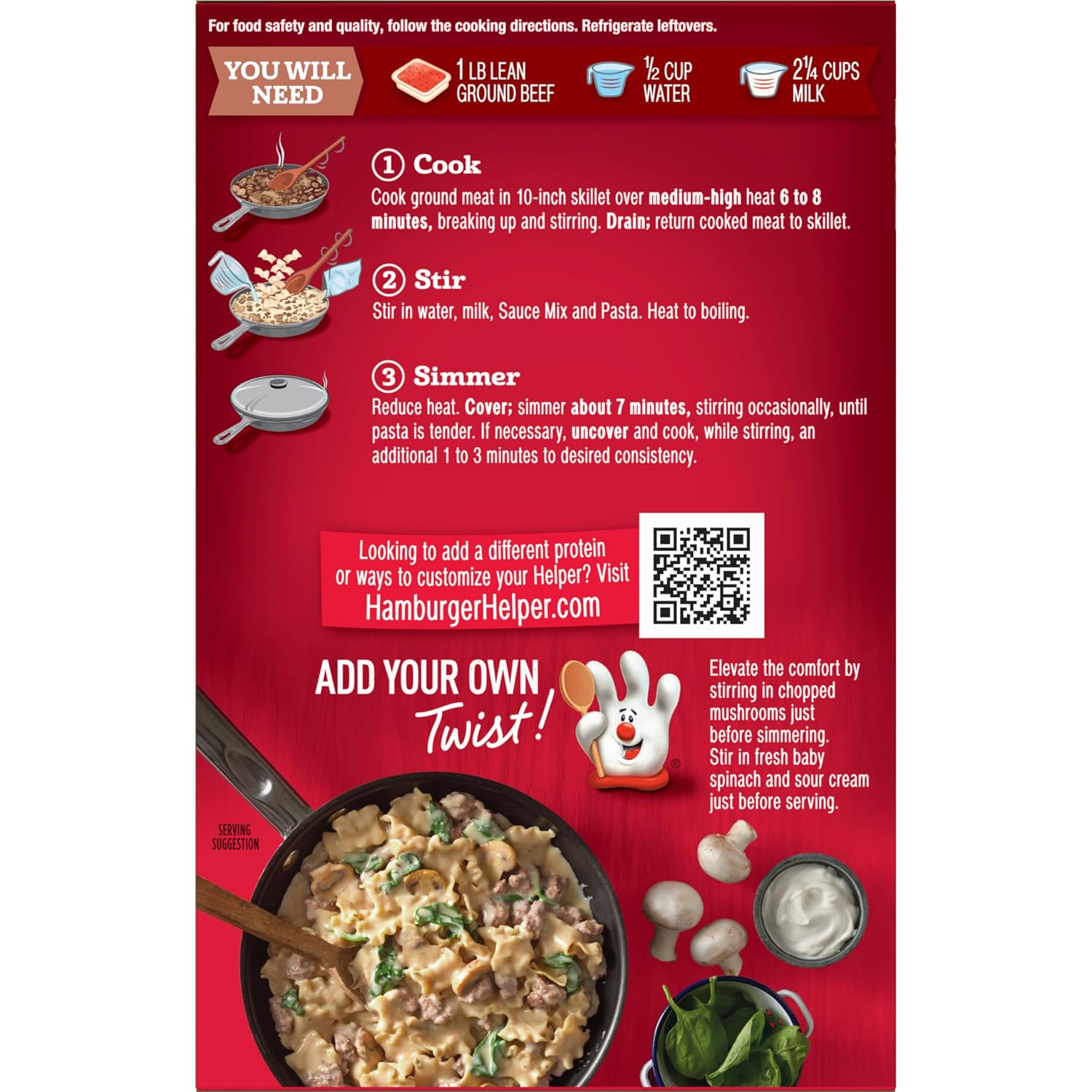 Hamburger Helper Deluxe Beef Stroganoff, 5.5 Oz