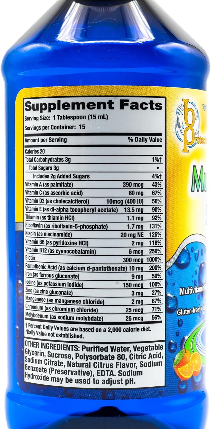 Multi-Vite Liquid Alcohol Free 8 fl Ounce (236 ml) Liquid
