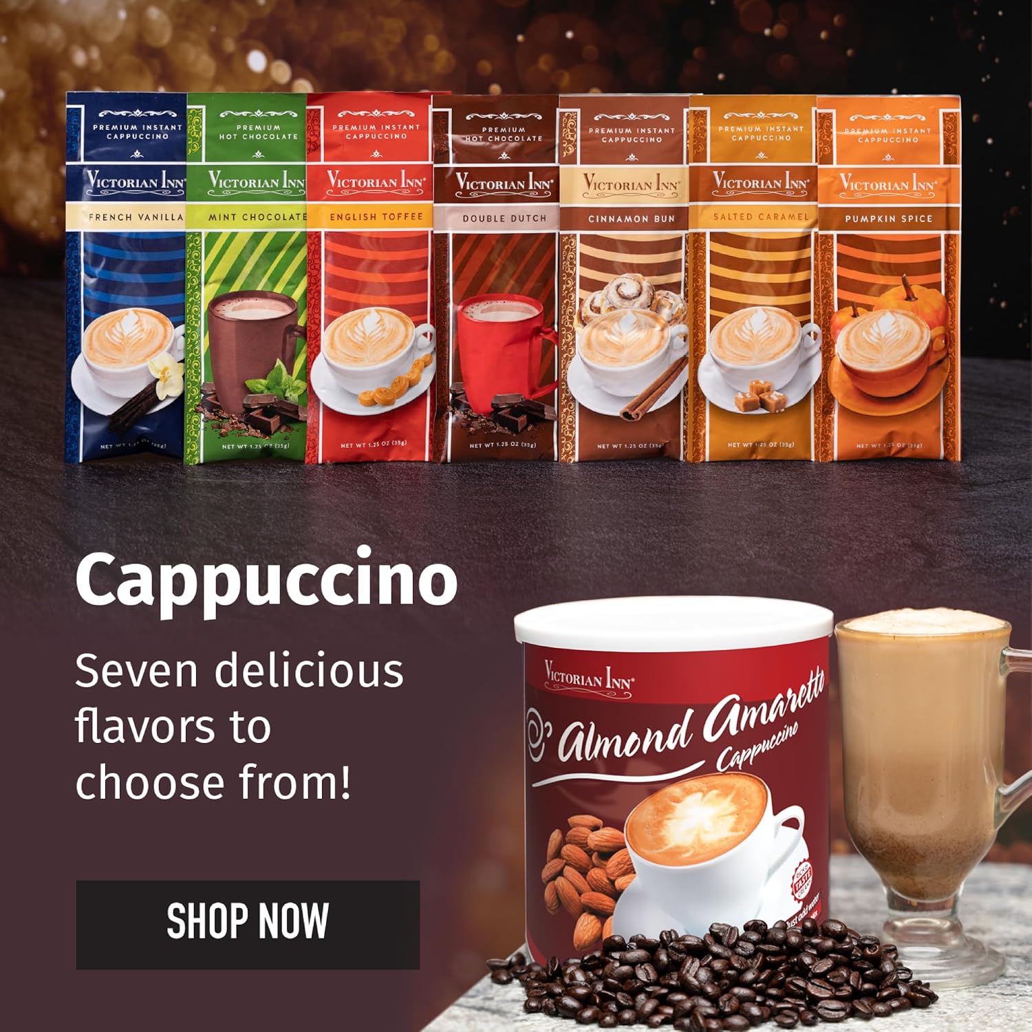 Victorian Inn Instant Cappuccino, Almond Amaretto, 2 Pound (Pack of 1)