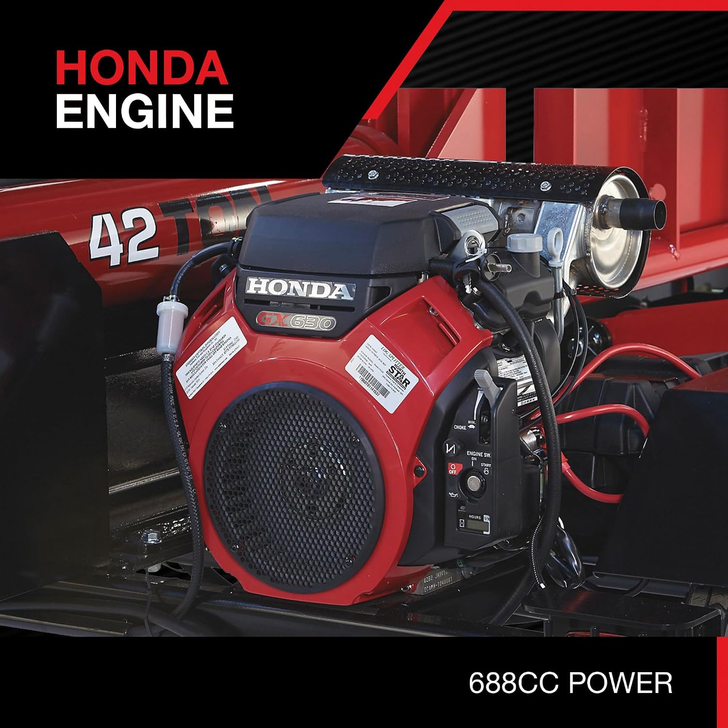NorthStar Horizontal Log Splitter with Log Lift — 42-Ton, 688cc Honda GX630 Engine
