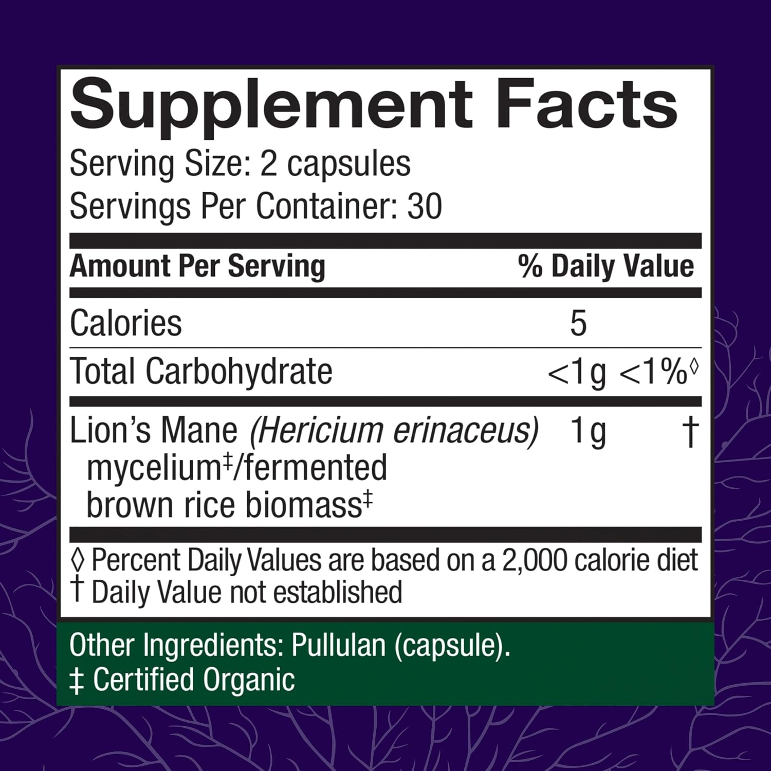 Host Defense Mushrooms Lion's Mane - Brain Health Support Supplement for Focus & Memory Function - Immune & Nervous System Support Supplement- 30 Capsules