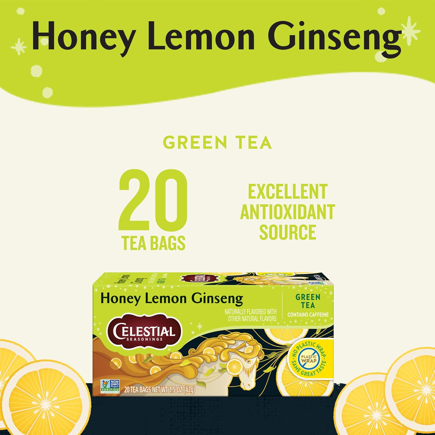 Celestial Seasonings Authentic Green Tea 40 Count