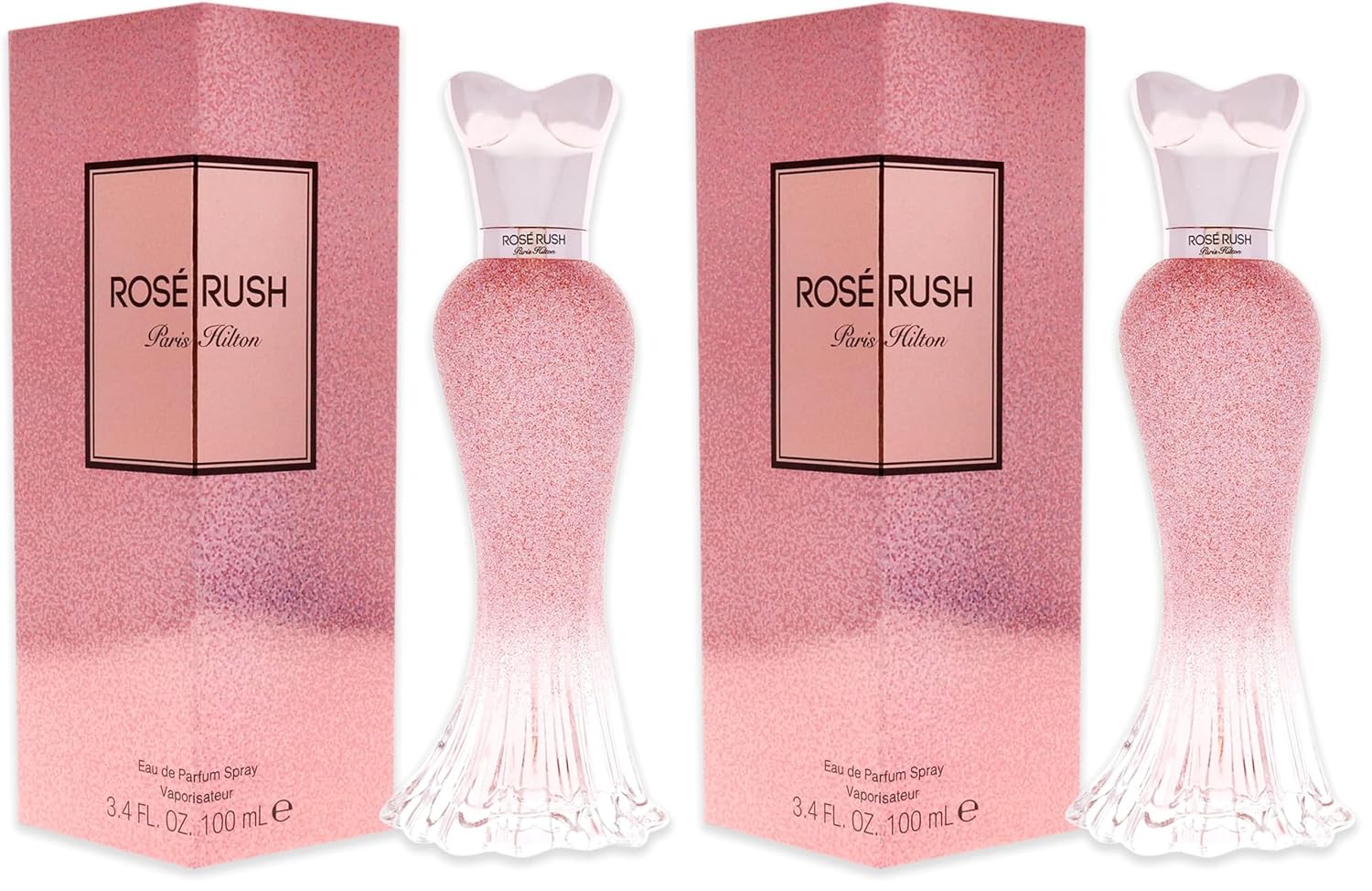 Paris Hilton Rose Rush Eau de Parfum Spray Perfume for Women | Floral and Fruity Fragrance | Notes of Papaya, Peony, Cedar, and White Musk | Feminine | Long-Lasting Scent | 3.4 Fl Oz