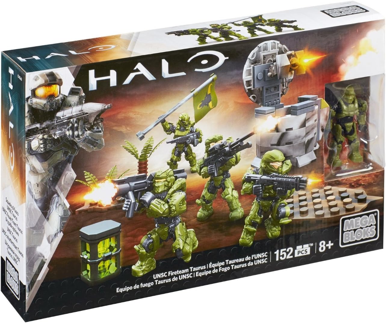 Mega Bloks Halo UNSC Fireteam Taurus Playset, for 96 months to 180 months, 100 pcs