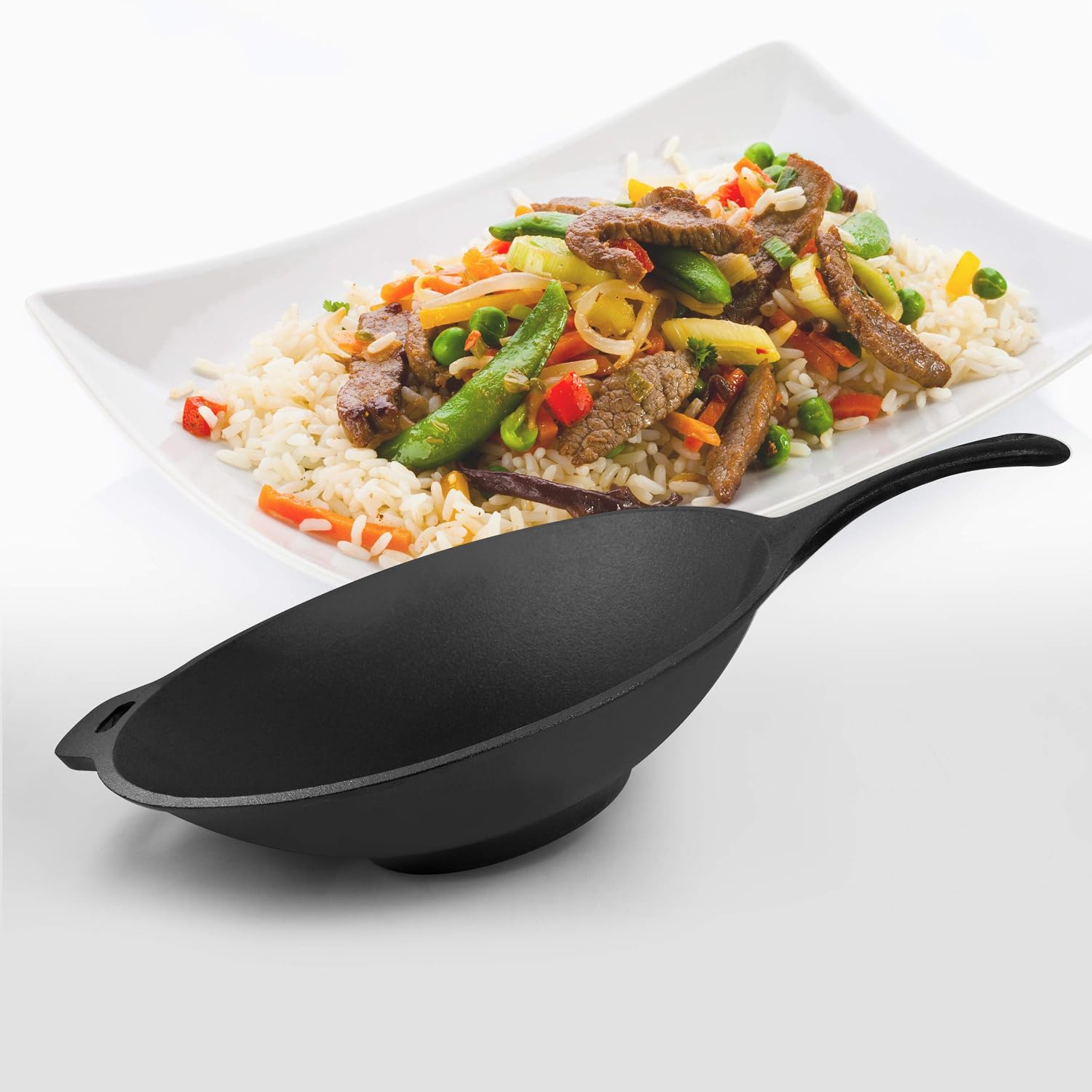 12" Cast Iron Wok