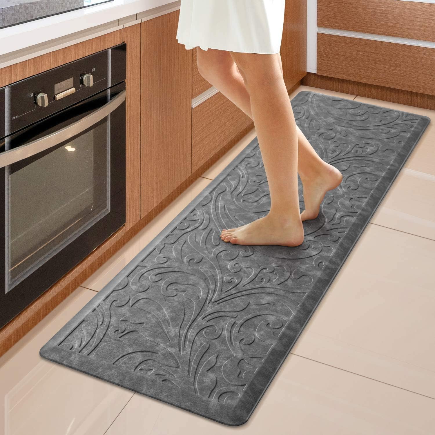 Kitchen Mat Cushioned Anti-Fatigue Comfort Standing Mat Rug for Home,Office