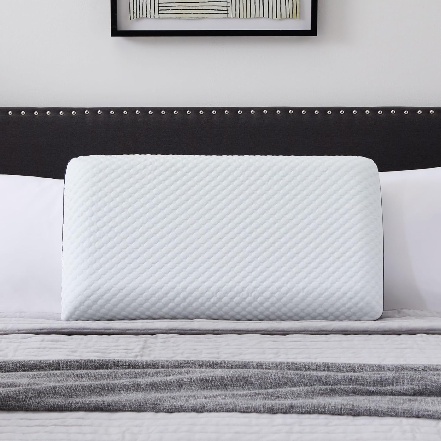 Weekender Cooling Gel Memory Foam Pillow for Sleeping – Standard Size, Ventilated Cooling Pillow for Side & Back Sleepers, Neck & Shoulder Support, Medium Firm, Washable Cover