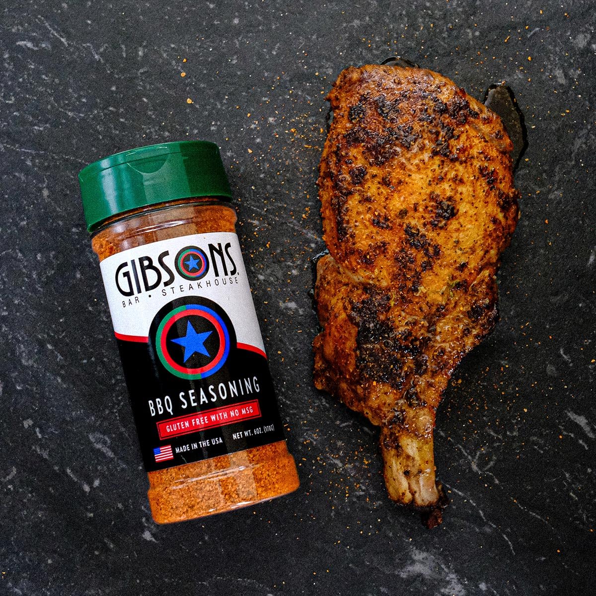 GIBSONS STEAKHOUSE Seafood Seasoning, 5.5oz Bottle