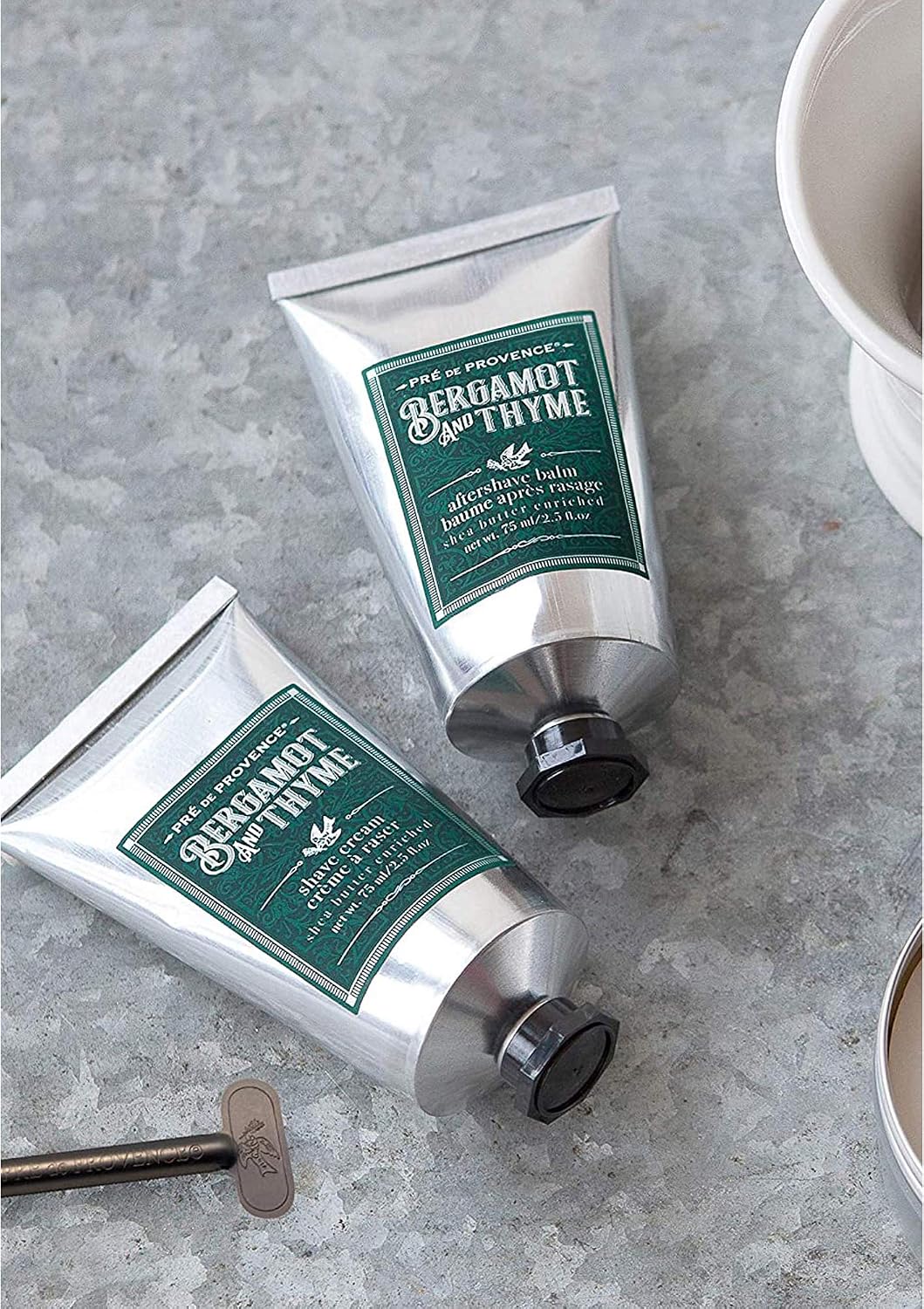 Pre de Provence Shea Butter Enriched Men's After Shave Balm, 2.5 Ounce - Bergamot & Thyme (Packaging may vary)