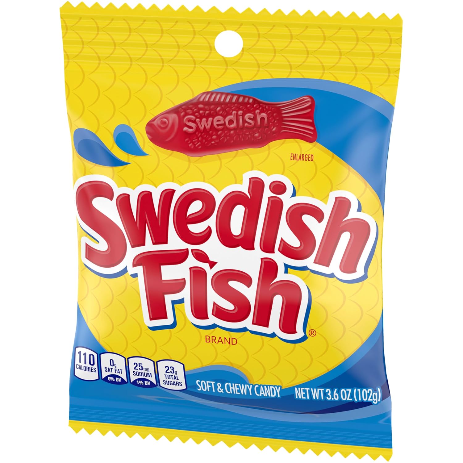 SWEDISH FISH Soft & Chewy Gummy Candy, Bulk Candy, 5 lb