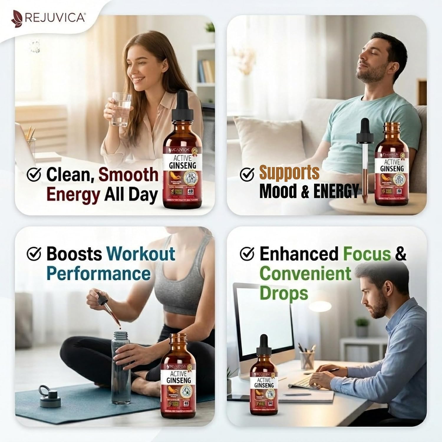 Active Ginseng - Korean Red Panax Ginseng - Natural Ginsenosides & GMO-Free