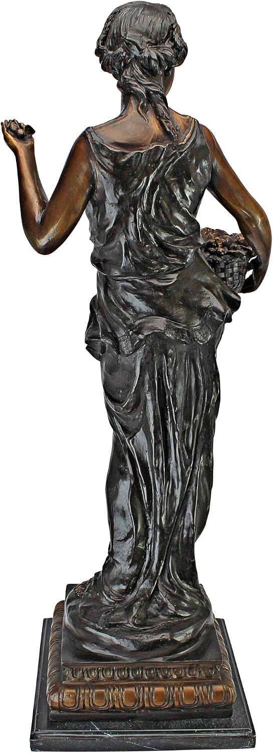 Design Toscano Neolithic Style Gaia Earth Mother Woman Indoor/Outdoor Garden Statue, 40 inches tall, Cast Stone Resin, Rough Stone Finish