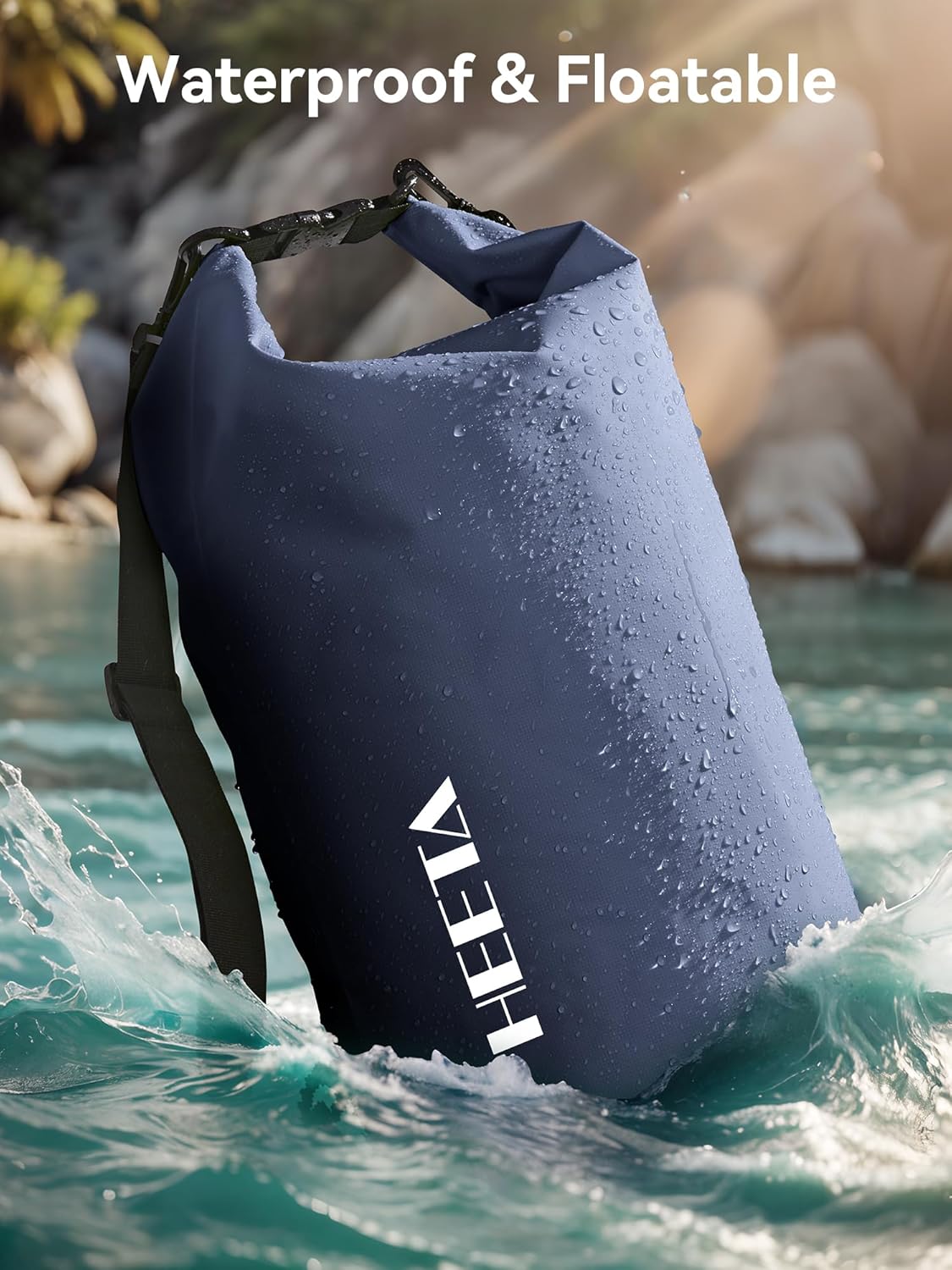 HEETA Waterproof Dry Bag Backpack with Emergency Whistle 5L/10L/20L/30L/40L