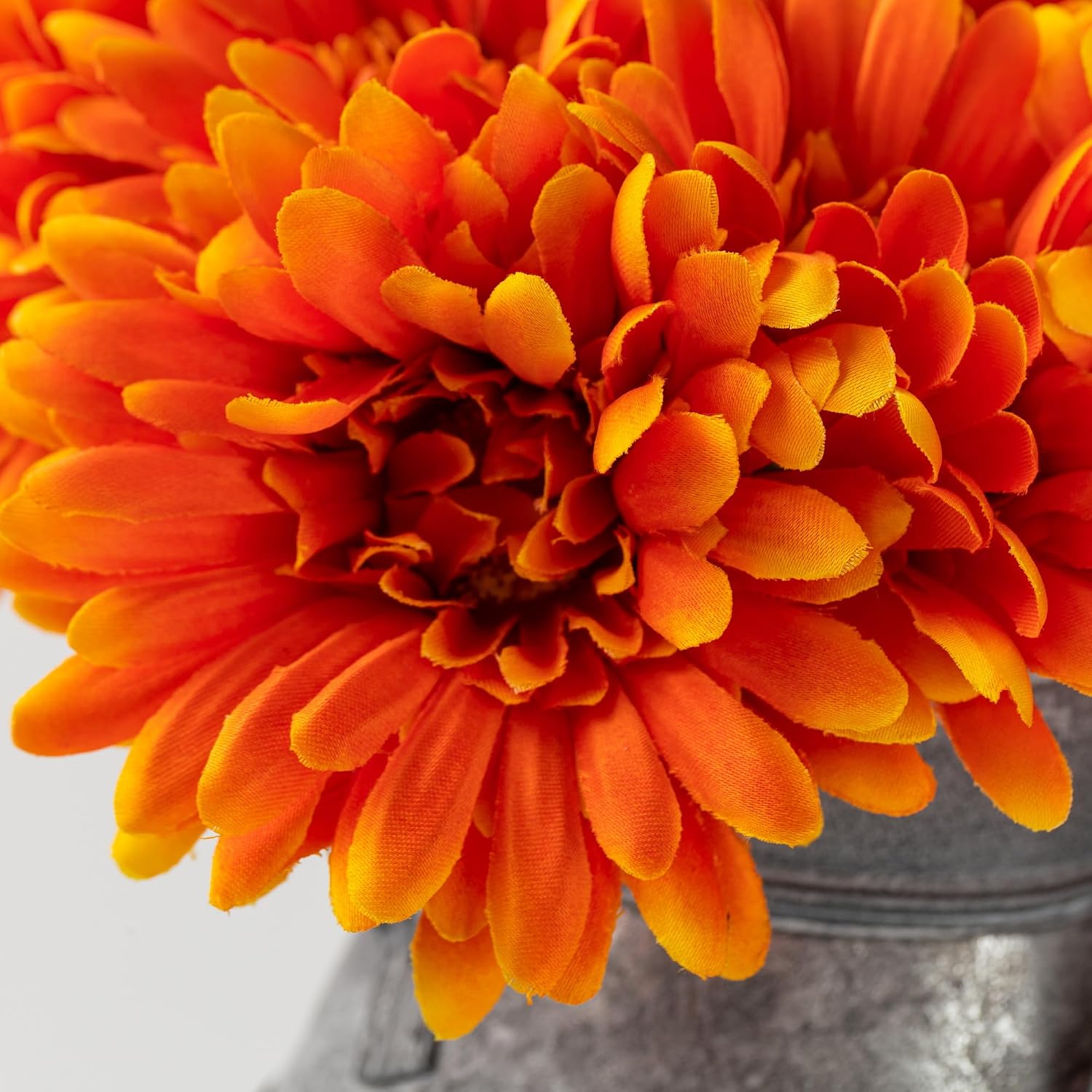 TOPIA Artificial African Daisies Flowers African Daisy Silk Flowers Artificial Gerbera Daisies Pack of 10 (Yellow)