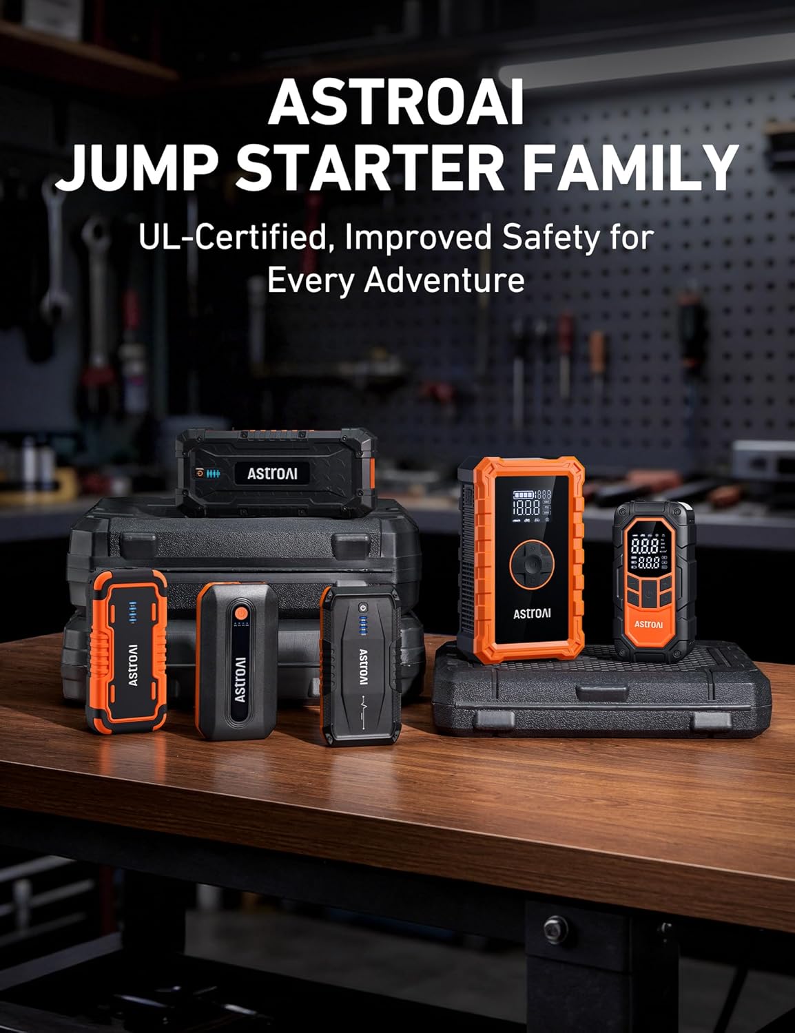 AstroAI S8 Car Battery Jump Starter 1500A – Portable 12V Lithium Jump Box with 3 Mode Flashlight
