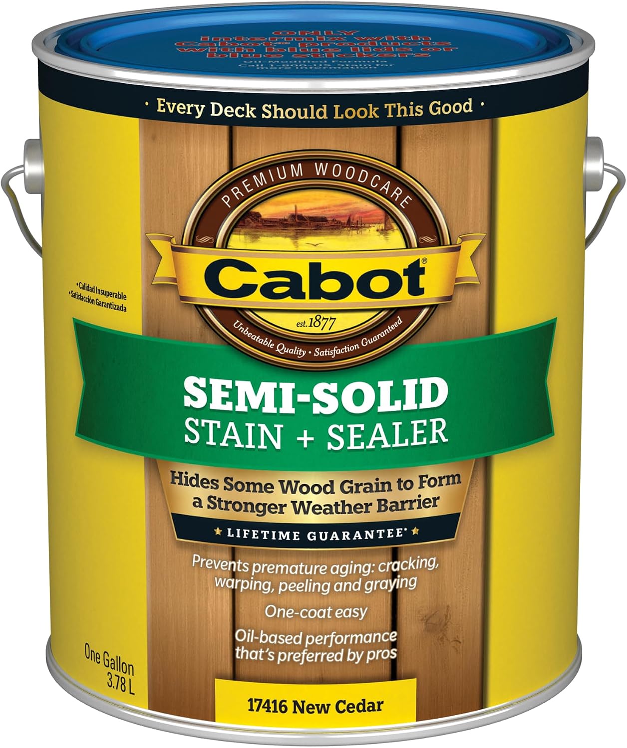 Cabot 140.0003005.007 Wood Toned Deck & Siding Stain, Pacific Redwood