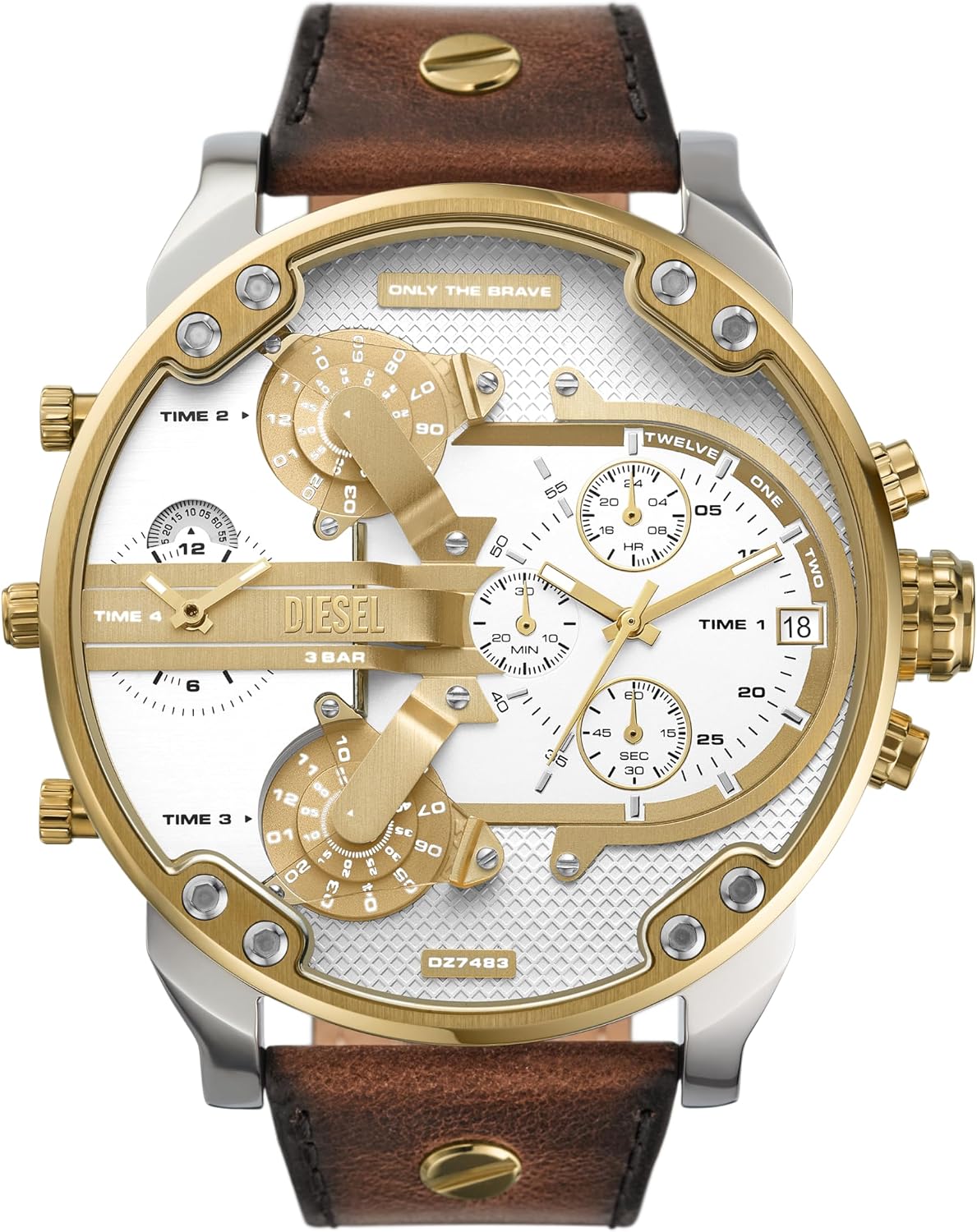 Diesel Mr. Daddy 2.0 Men's Watch, Stainless Steel Chronograph Sports Watch for Men