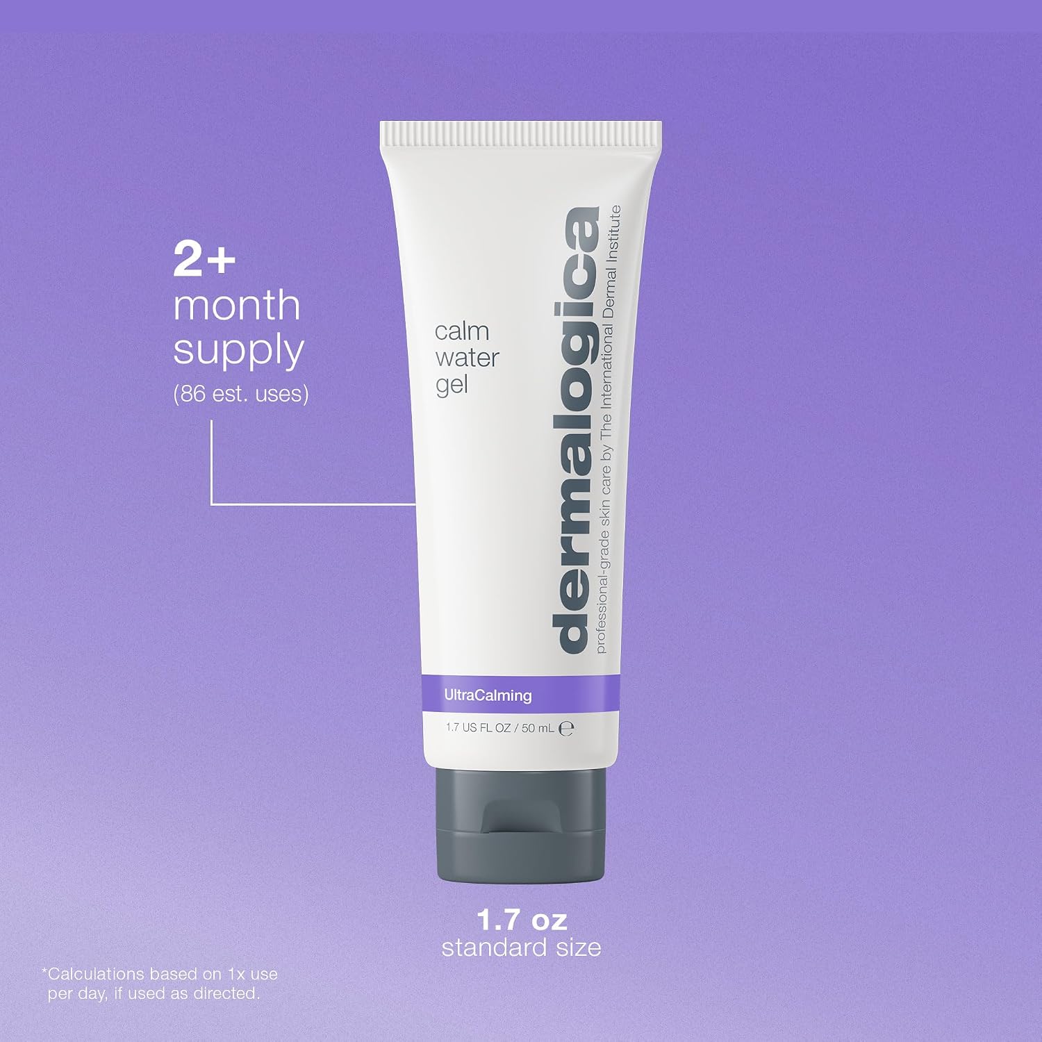 Dermalogica Calm Water Gel Face Moisturizer, 1.7 Fl Oz | Weightless, For Sensitive Skin, Lavender Essential Oil, Supports Healthy Moisture Balance