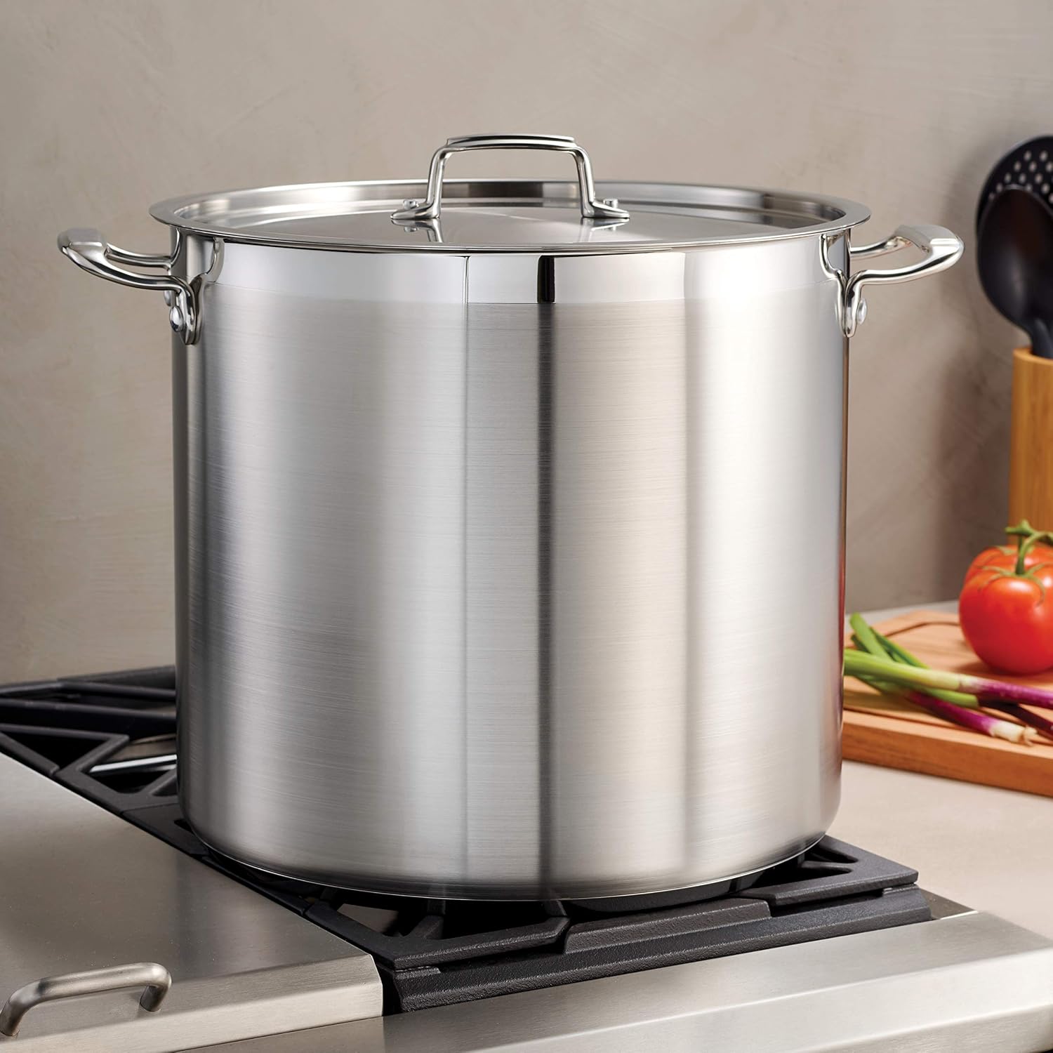 Tramontina Gourmet Stainless Steel 12-Quart Stock Pot with Lid