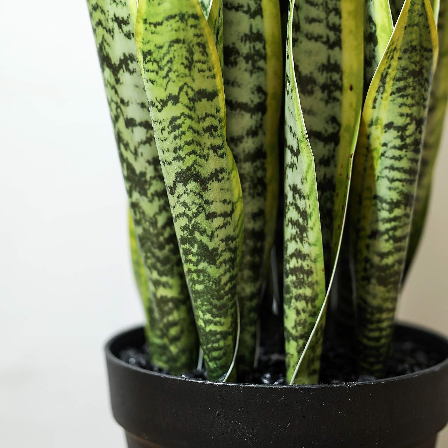 Artificial Snake Plant 26 inches Fake Sansevieria Artificial Potted Plants for Indoor and Outdoor, Home, Office Decoration