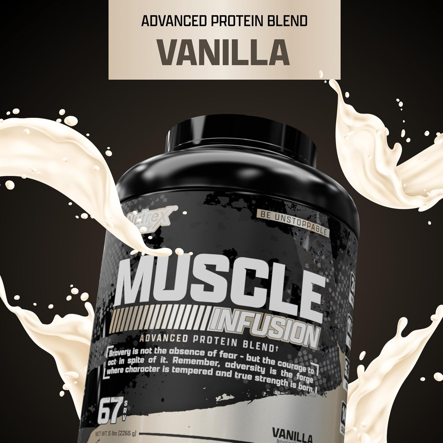 Nutrex Research Vanilla Whey Protein Powder for Men and Women Muscle Recovery Support