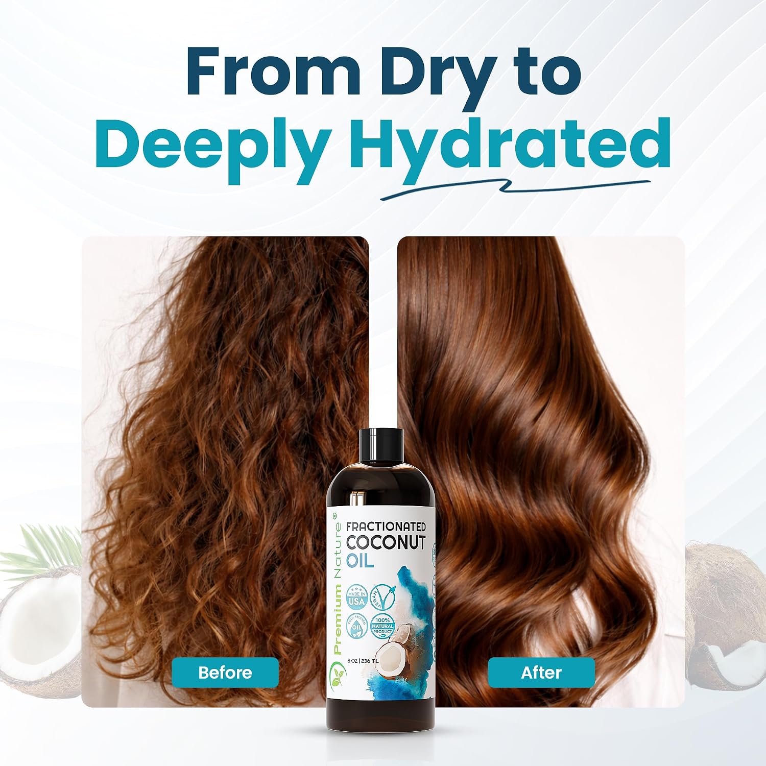 Fractionated Coconut Oil for Skin Moisturizer with Pump Massage Oils Best Carrier for Essential Oils Mixing Body OUL for Dry Skin Moisturizer Natural Oi for Face Hair Body 1 Gallon