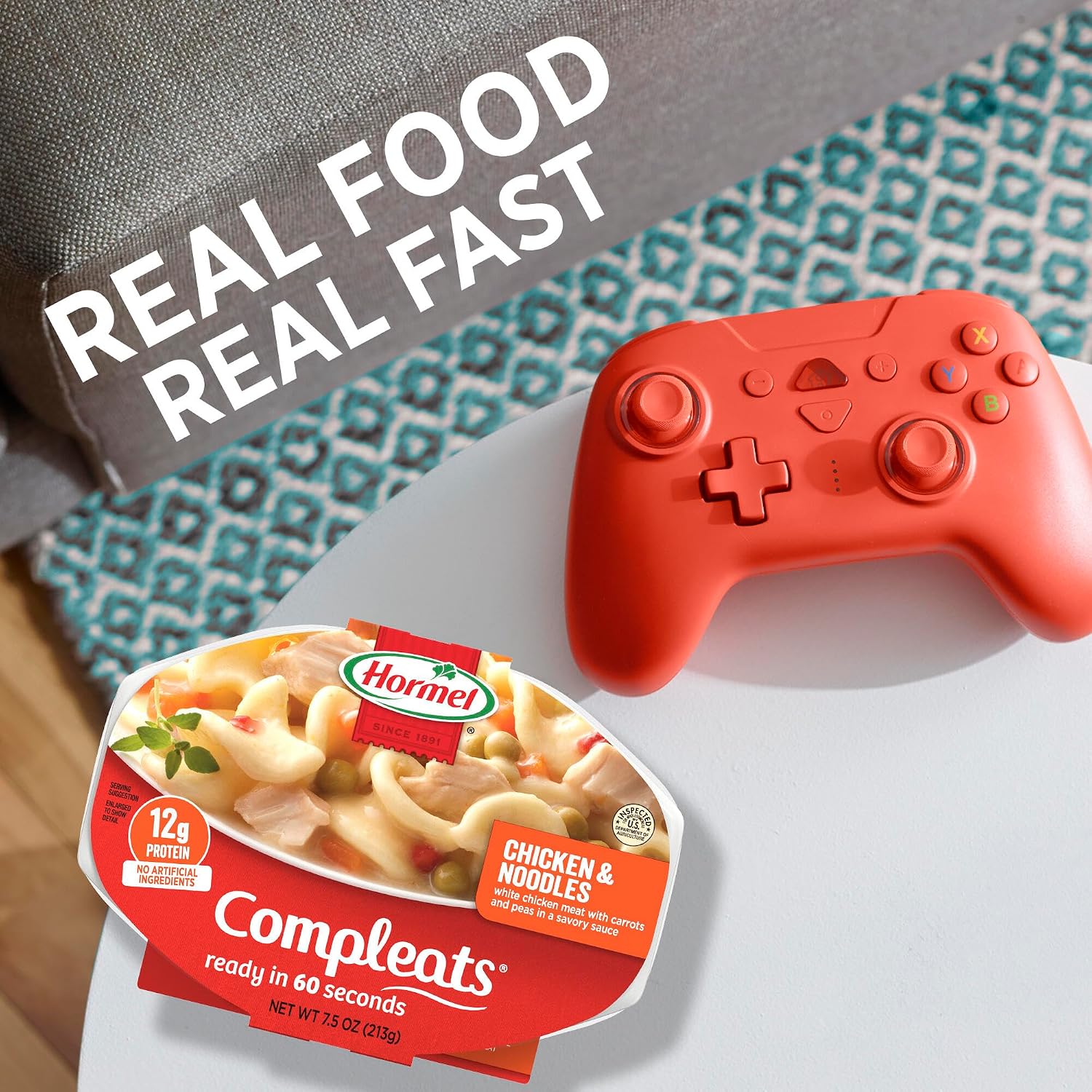 HORMEL COMPLEATS Chicken Alfredo Microwave Tray, 10 oz. (6 Pack)