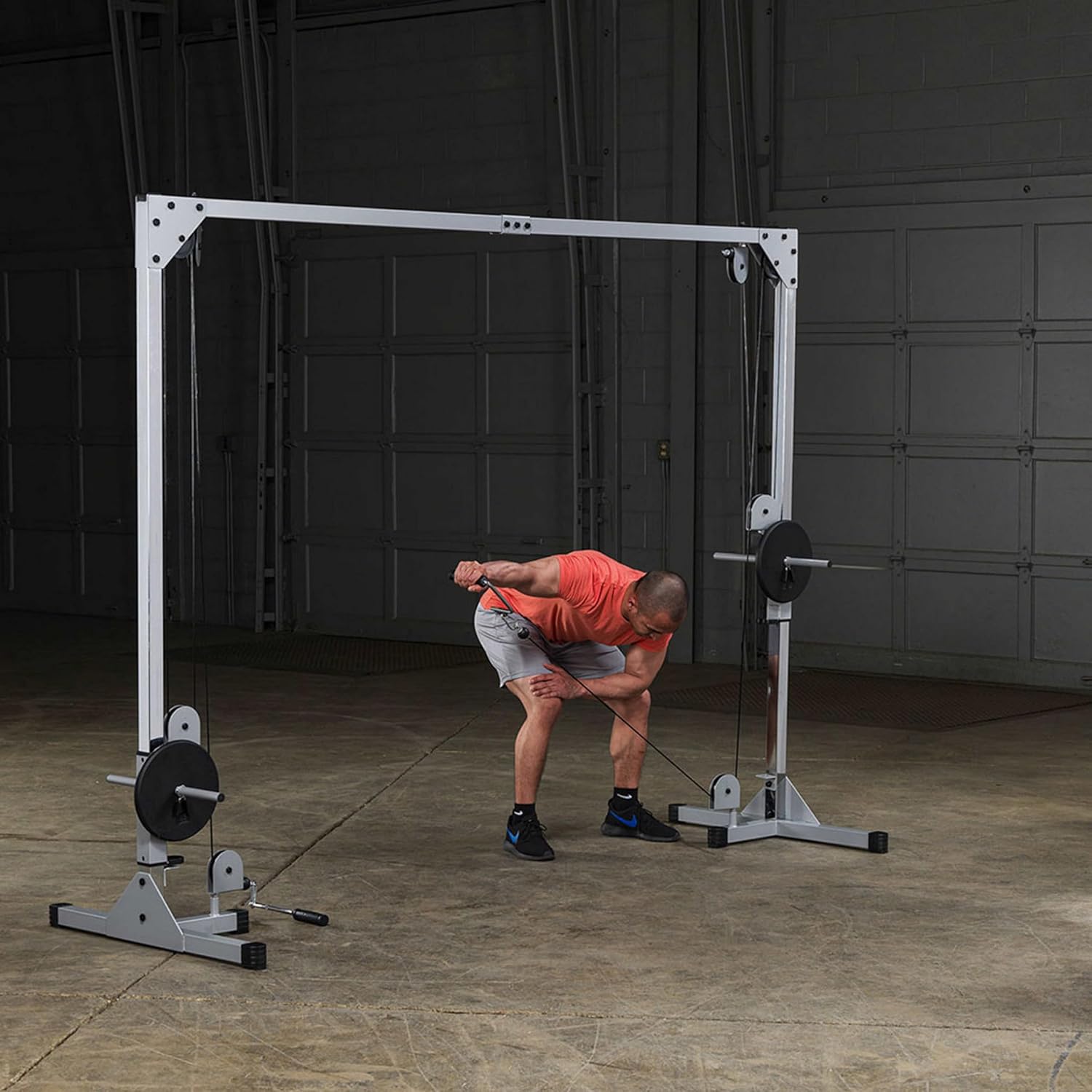 Body-Solid Best Fitness Functional Trainer Cable Machine, Full Body Workout Weight Stacks, Chest and Shoulder Exercise Home Gym LAT Pulldown Machines with 190lb Weights Stack