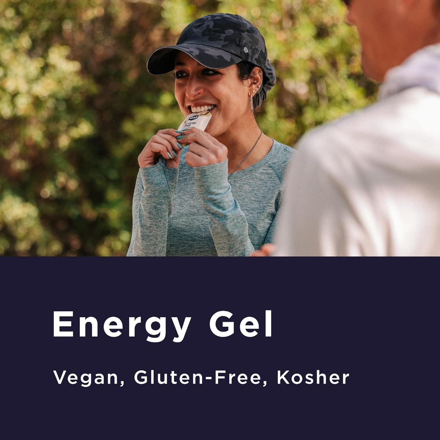 GU Energy Original Sports Nutrition Energy Gel, Vegan and Dairy-Free On-the-Go Energy for Any Workout, Vanilla Bean, 8-Count