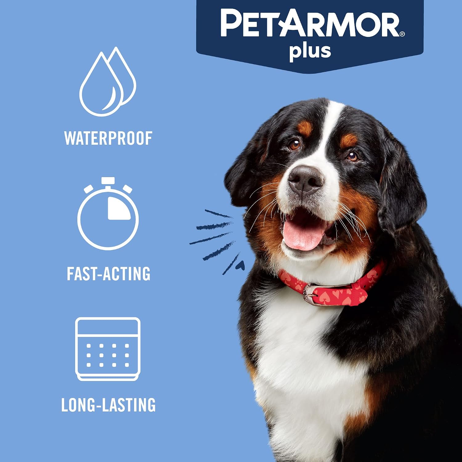 PetArmor Plus Flea and Tick Prevention for Dogs, Small Dog Flea and Tick Treatment, 3 Doses, Waterproof Topical, Fast Acting (5-22 lbs)