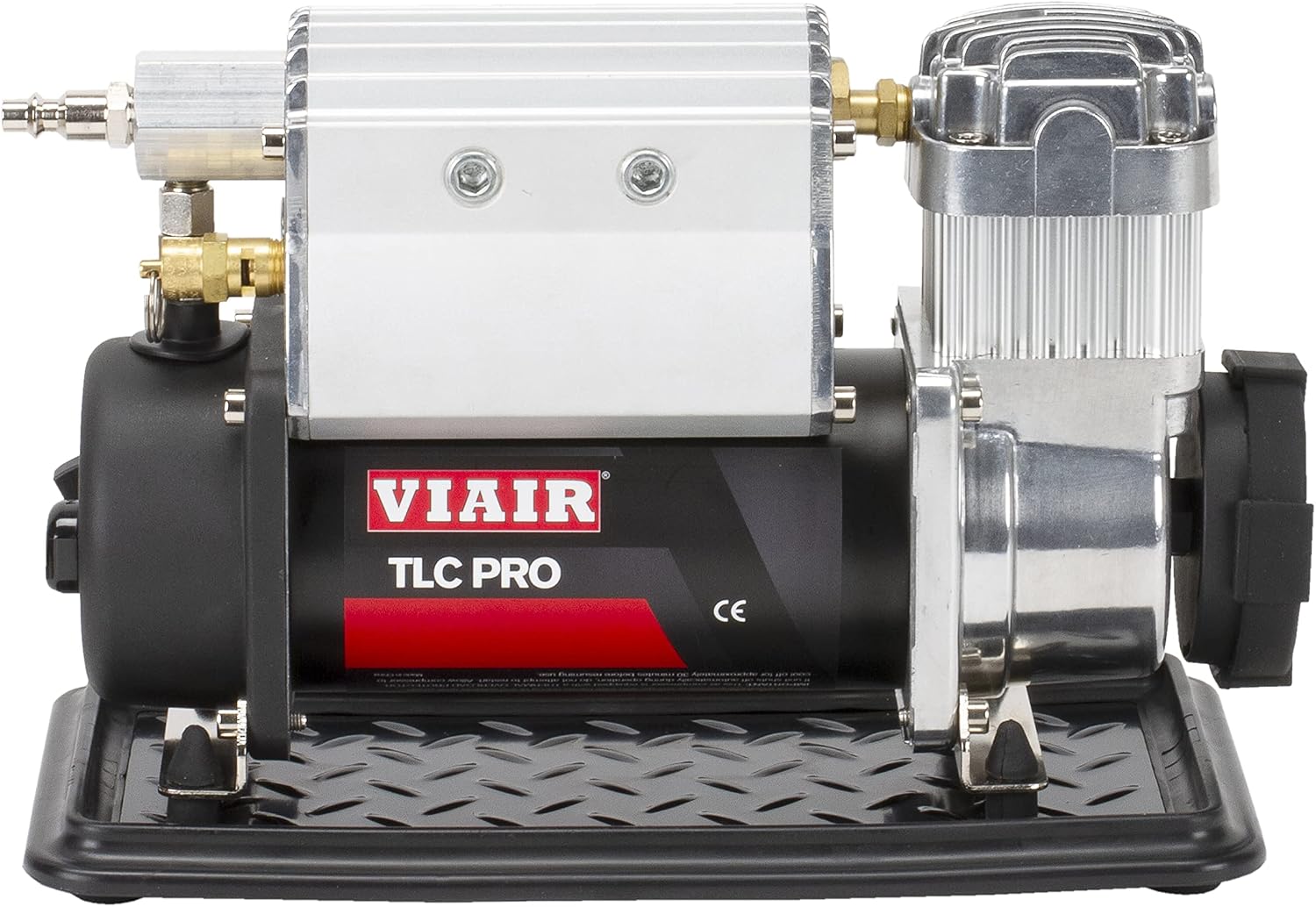 VIAIR TLC BOOST Air Compressor Source Kit – 120 PSI Stationary Tire Inflator with 1.5 Gallon Tank, Presta Valve Chuck, Inflation Tips & 30ft Coil Hose – For Air Tools, DIY Projects & Mobile Shops