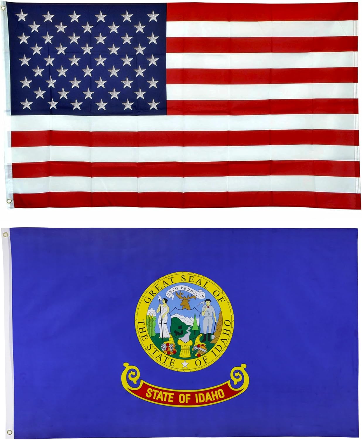 Shop72 American Flag 5x8 Ft, Allegiance to USA, American Flags for Outside, Our Allegiance To Freedom, This Garden Banner Made Heavy Duty to work outside as well, Bandera De Estados Unidos