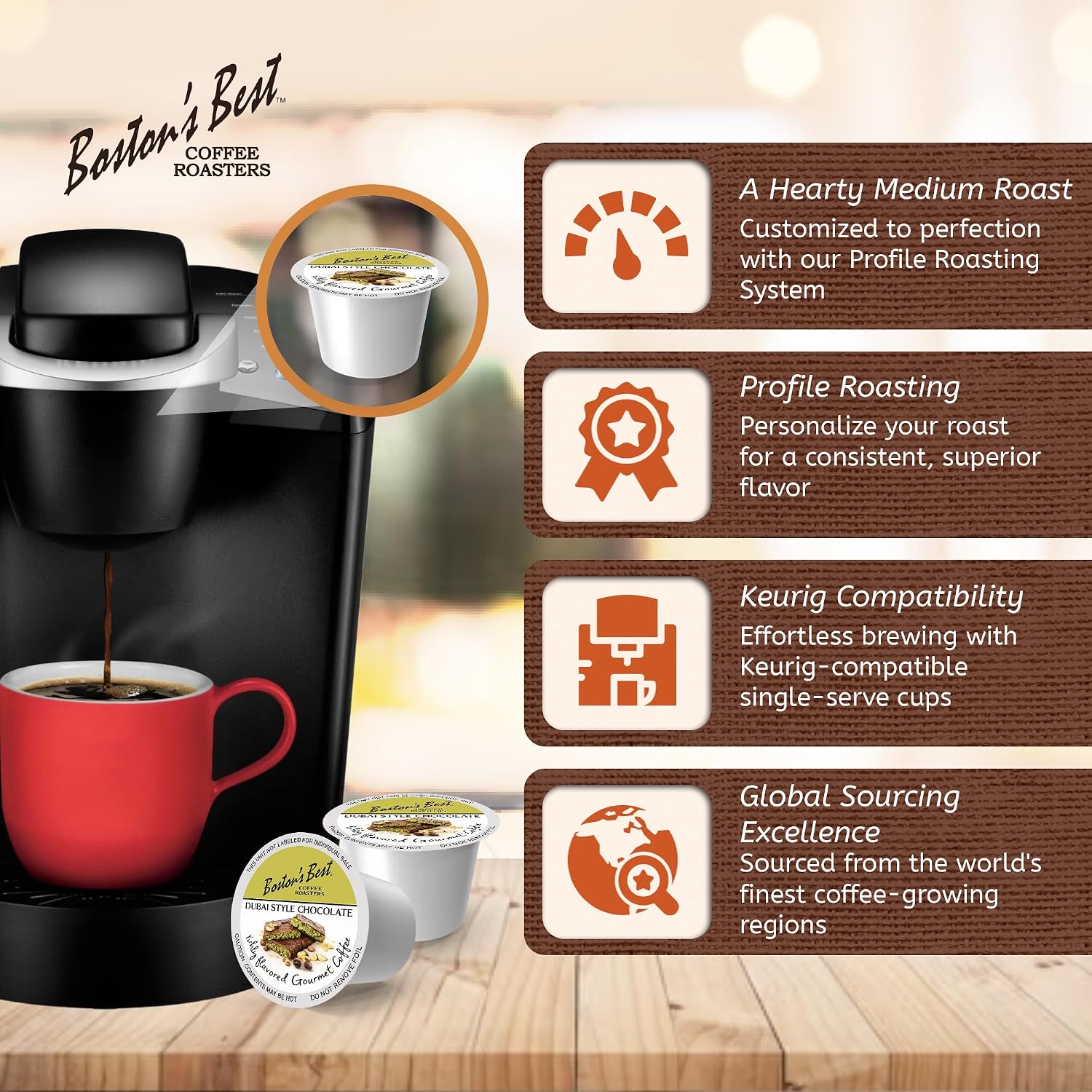 Boston’s Best - Aloha Coconut Flavored Delicious Gourmet Coffee Compatible with Keurig Coffee Maker, 1 Count (42 Single Serve Cups)
