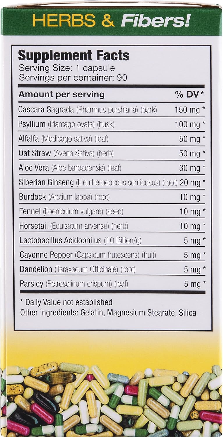 Sanar Naturals Colon Cleanser 2002, High Fiber with Psyllium Husk, 90 Ct | Psyllium Husk Fiber, Probiotics, Cascara Sagrada & Aloe, Colon Cleanse, Gut Health & Daily Regularity, GLP-1 Support, 90 Ct