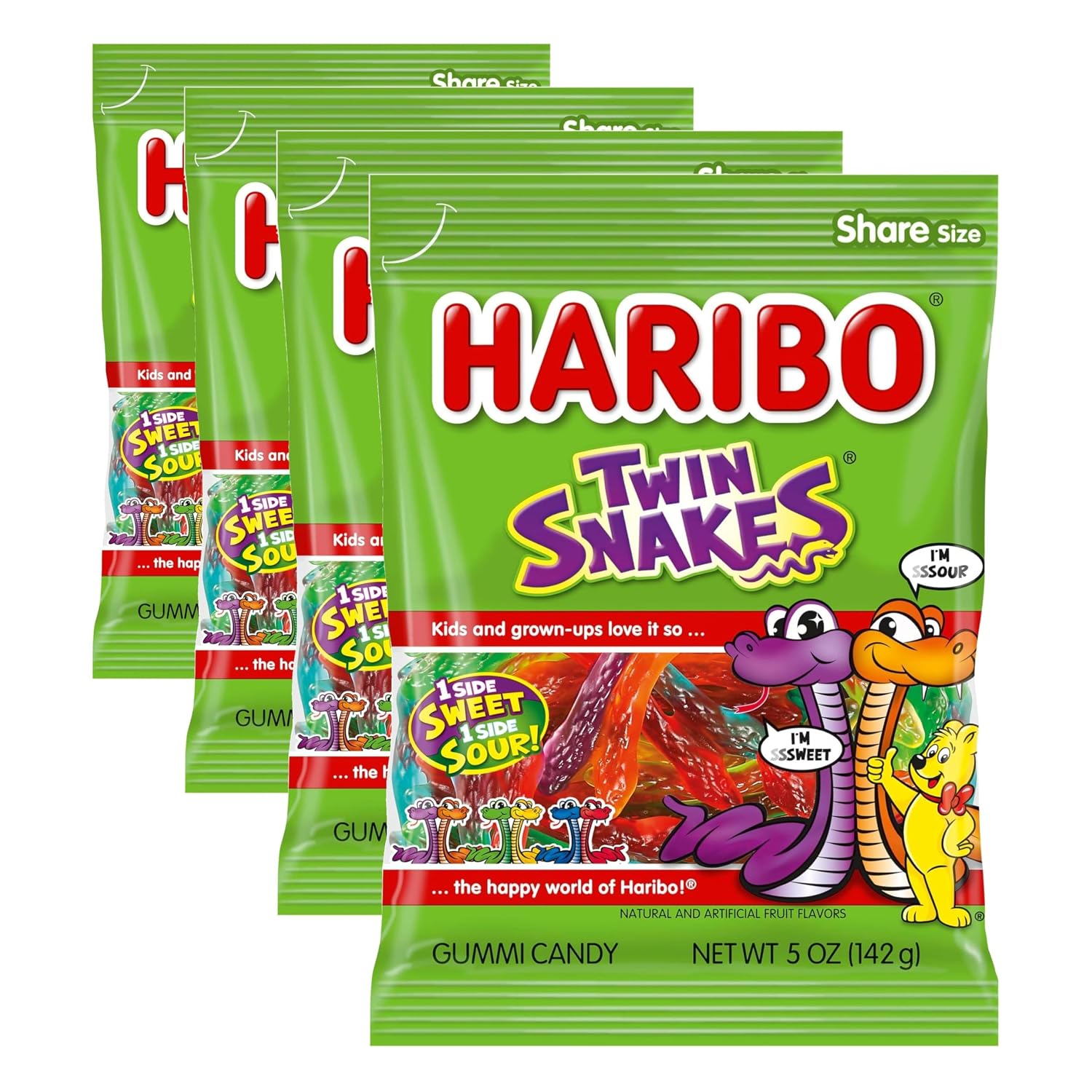 Haribo Gummi Candy, Happy Cherries, 5 Ounce