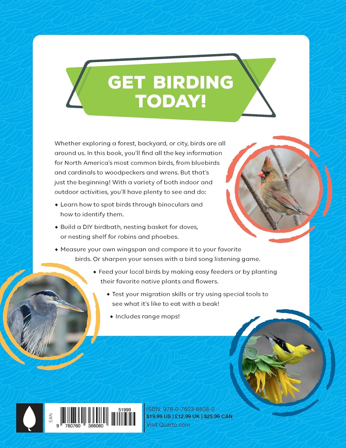 Birding Adventures for Kids: Activities and Ideas for Watching, Feeding, and Housing Our Feathered Friends