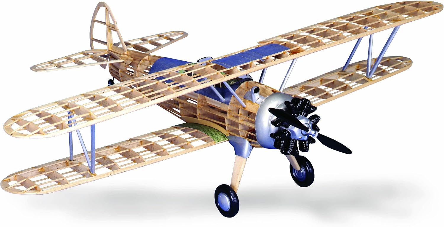 Guillow's Stearman PT-17 Model Kit, Navy, Small