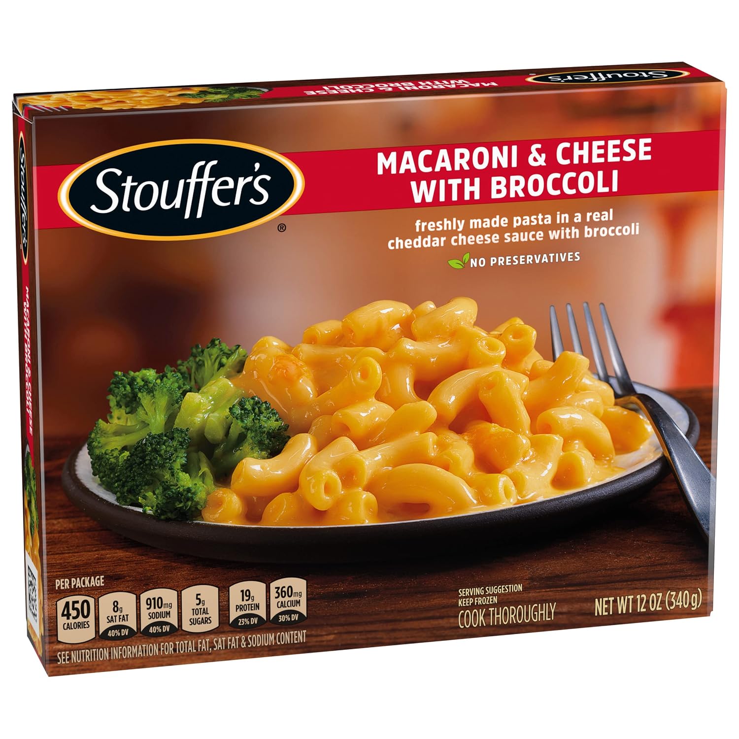 Stouffer's Macaroni & Cheese with Broccoli, Single Serve Frozen Meal