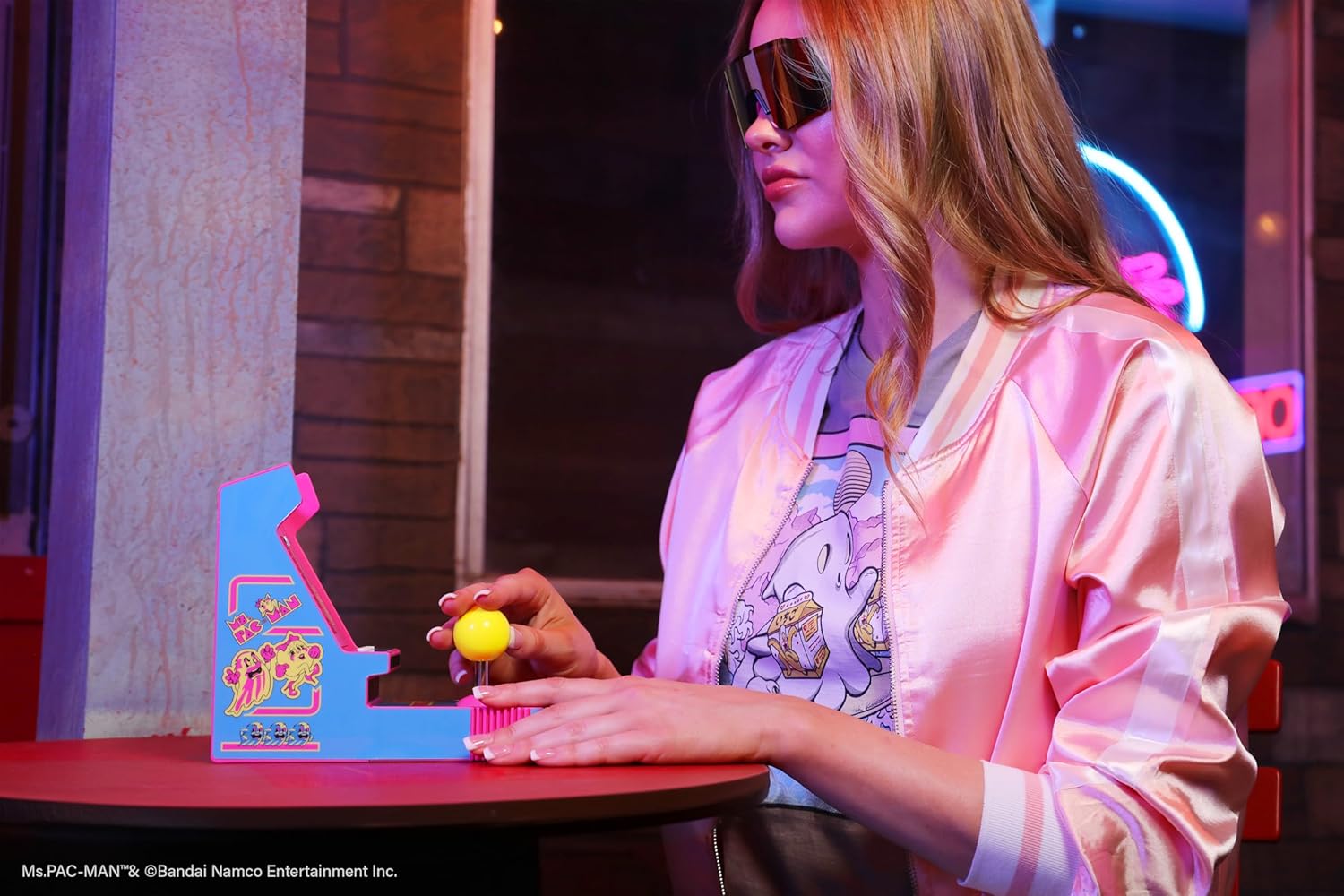 My Arcade Ms. Pac-Man Joystick Player: Retro Arcade Classics, 3.5" Screen | Handheld Games, Birthday Gifts for Kids and Adults, Collectibles