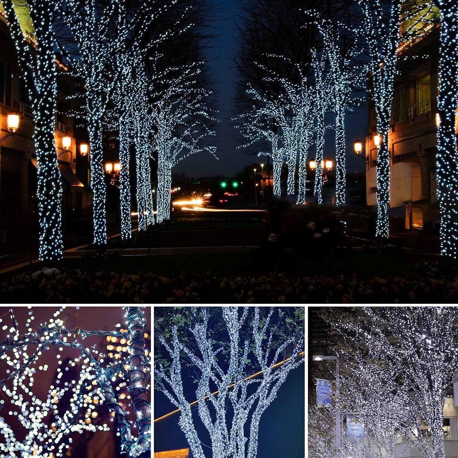 Solar String Lights Outdoor 2 Pack 170FT 480 LED Christmas Light Warm White