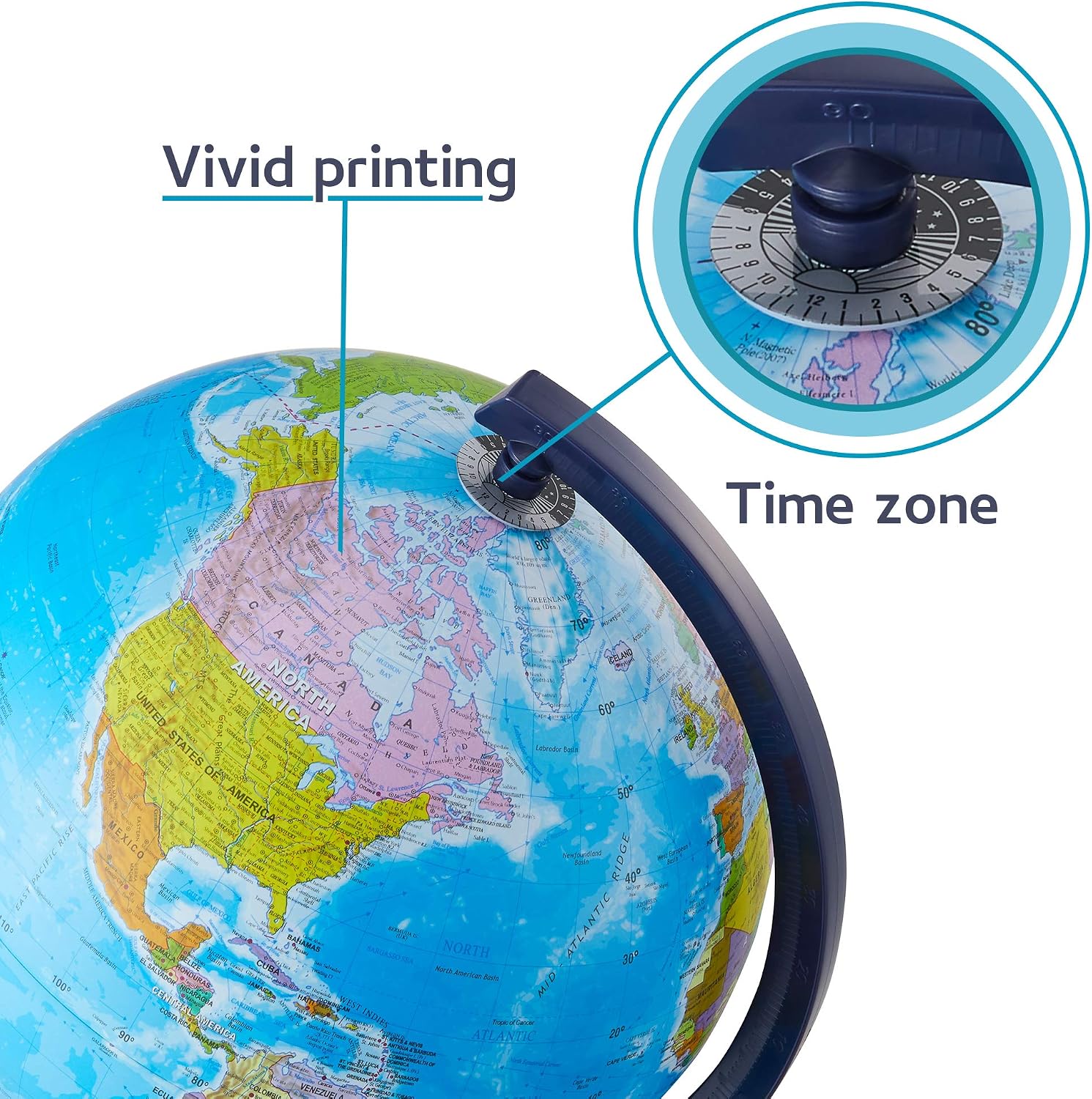 Interactive 10" Globe for Children with Stand (DIY) - App-Compatible, 400 Wonders, 1000+ Facts, LED Constellations, STEM Globe