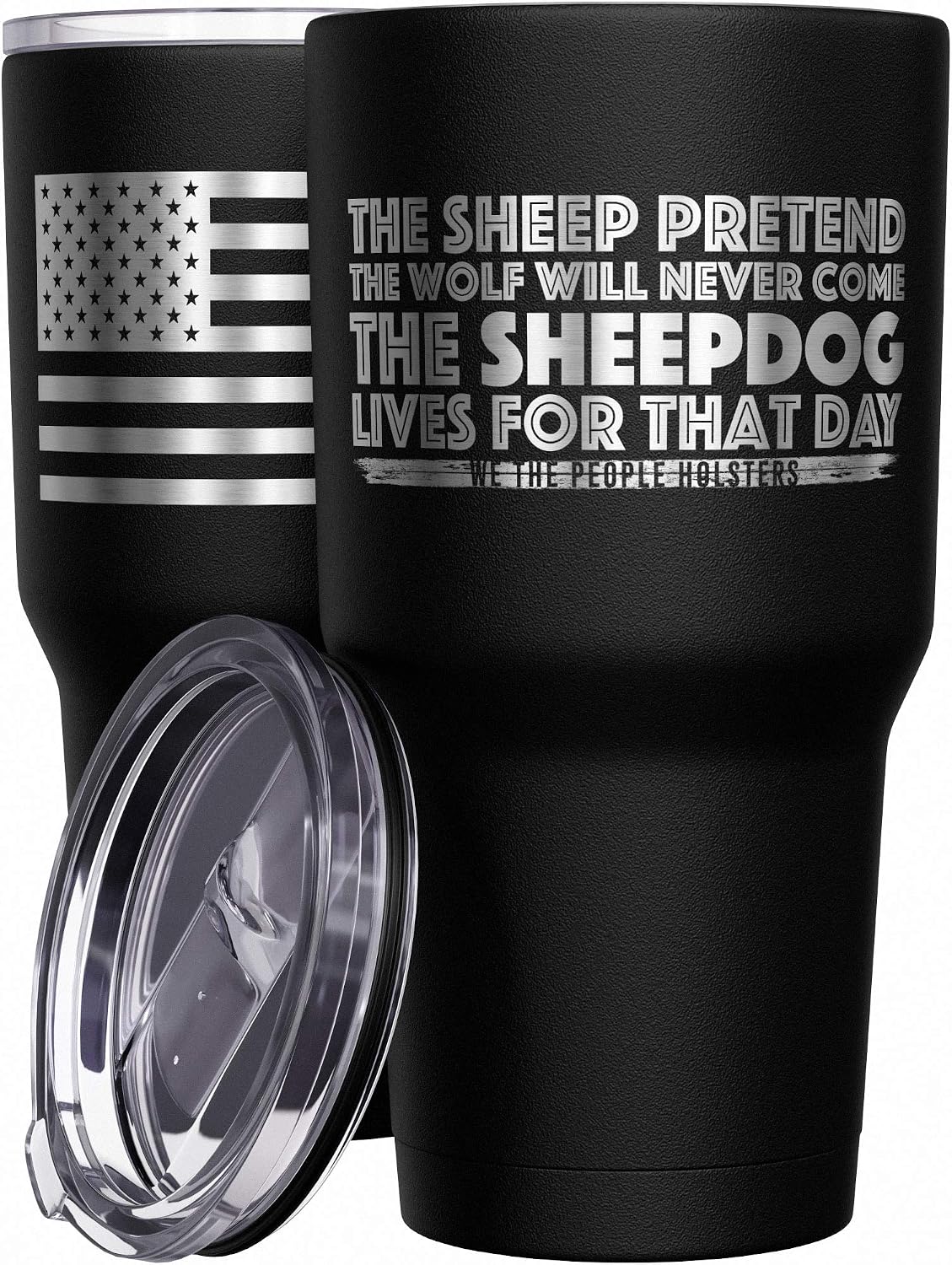 We The People Holsters - 1776 Betsy Ross Flag - Betsy Ross Mug - American Flag Coffee Travel Mug - American Flag Tumbler - Double Insulated Tumbler - 30 oz