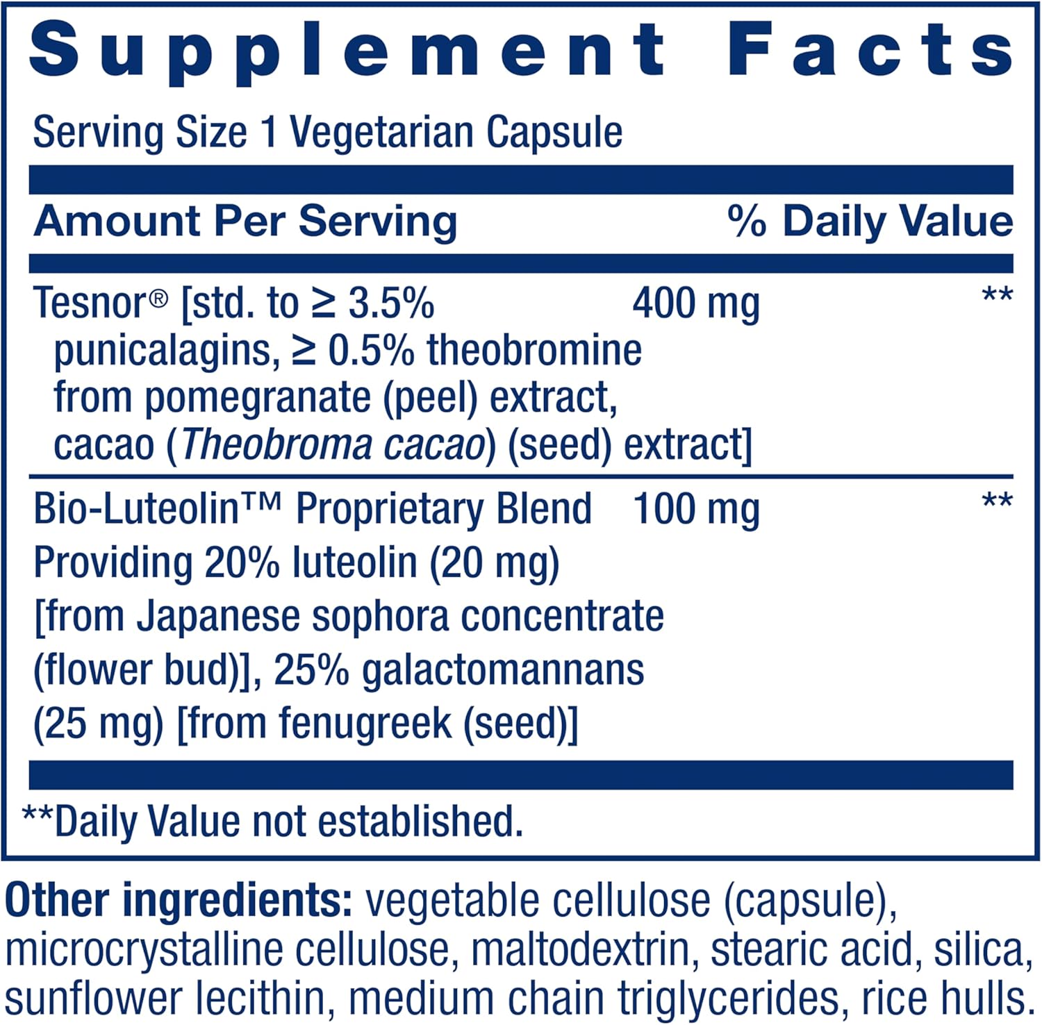 Life Extension Testosterone Elite, Testosterone Supplement, Male Health Support Supplement, Pomegranate, Cacao, Luteolin, Non-GMO, Gluten-Free