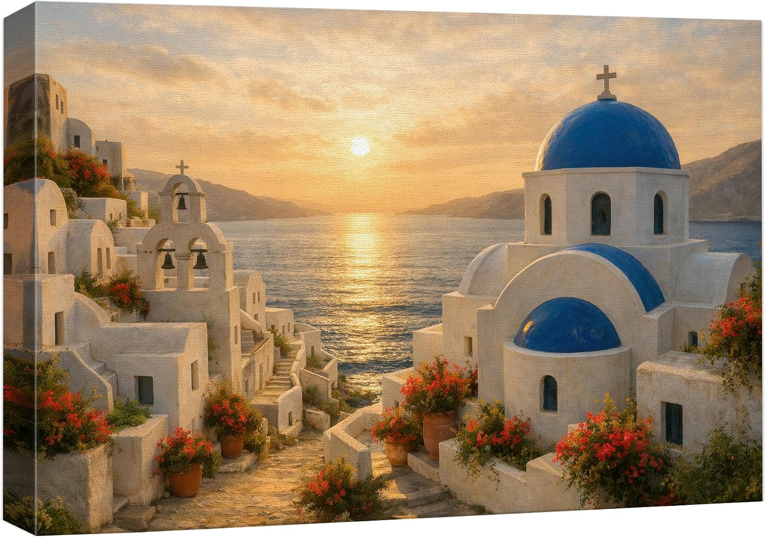 wall26 Canvas Print Wall Art Gran Canal with Basilica Santa Maria in Venice, Italy Nature Wilderness Photography Modern Art Scenic Colorful Multicolor for Living Room, Bedroom, Office - 12"x18"